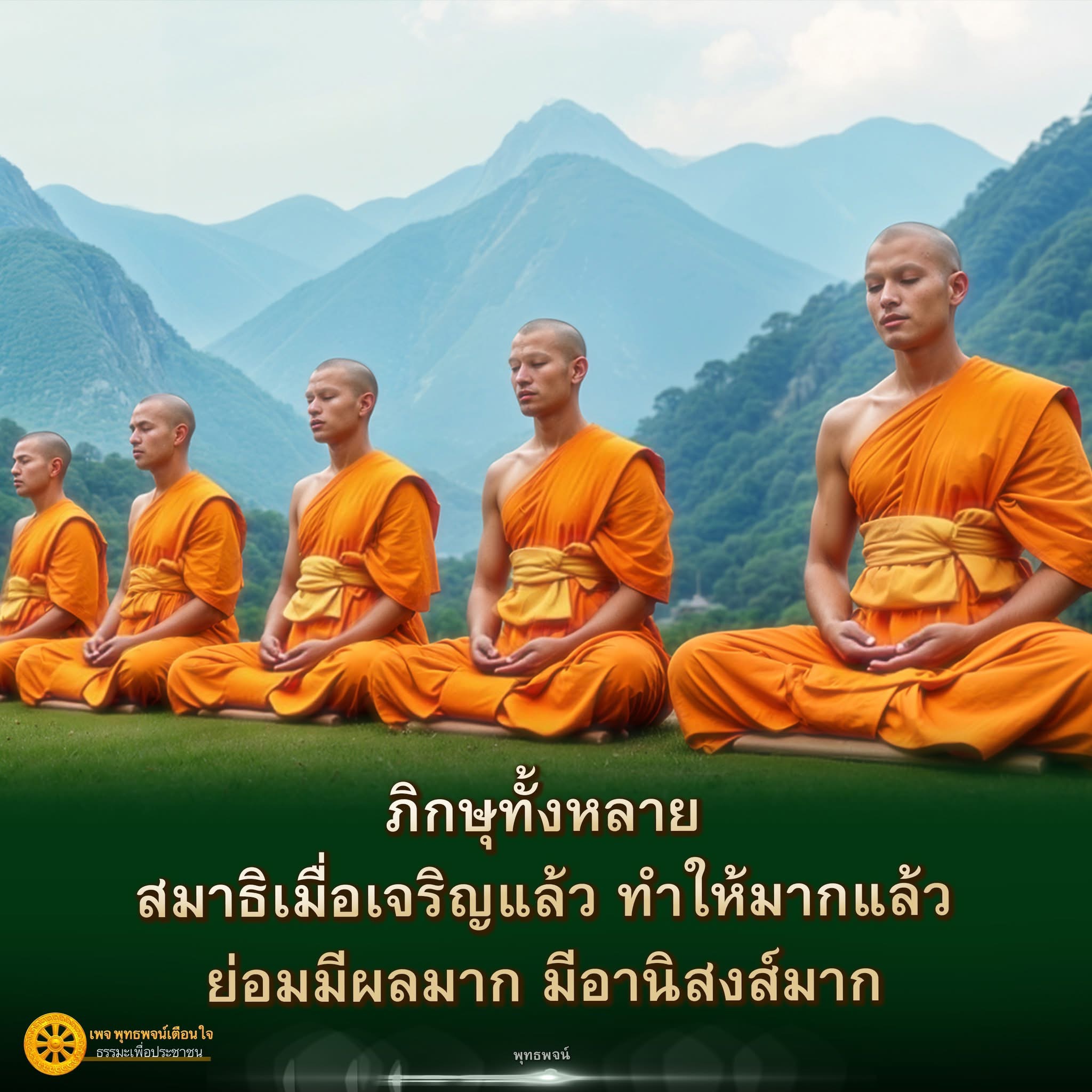 พุทธพจน์เตือนใจ: อานิสงส์ของสมาธิที่เจริญแล้ว