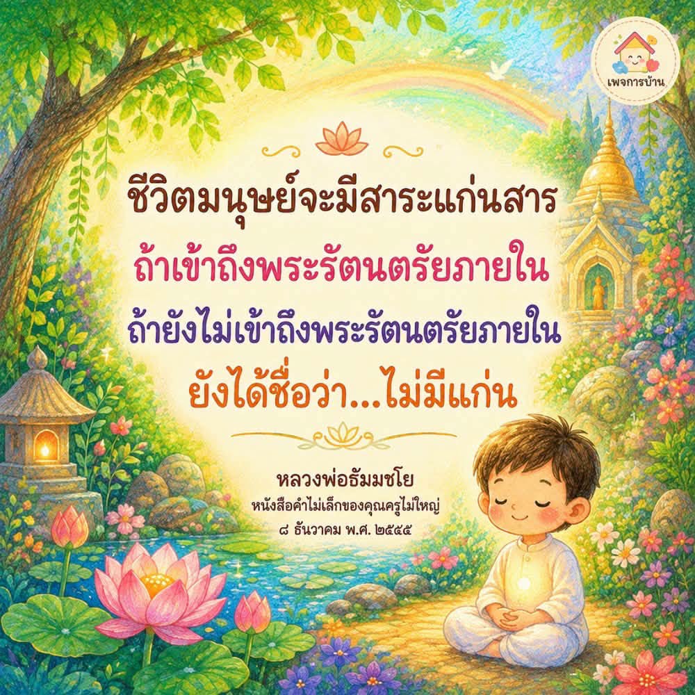 เข้าถึงพระรัตนตรัยภายใน: แก่นสารของชีวิตมนุษย์
