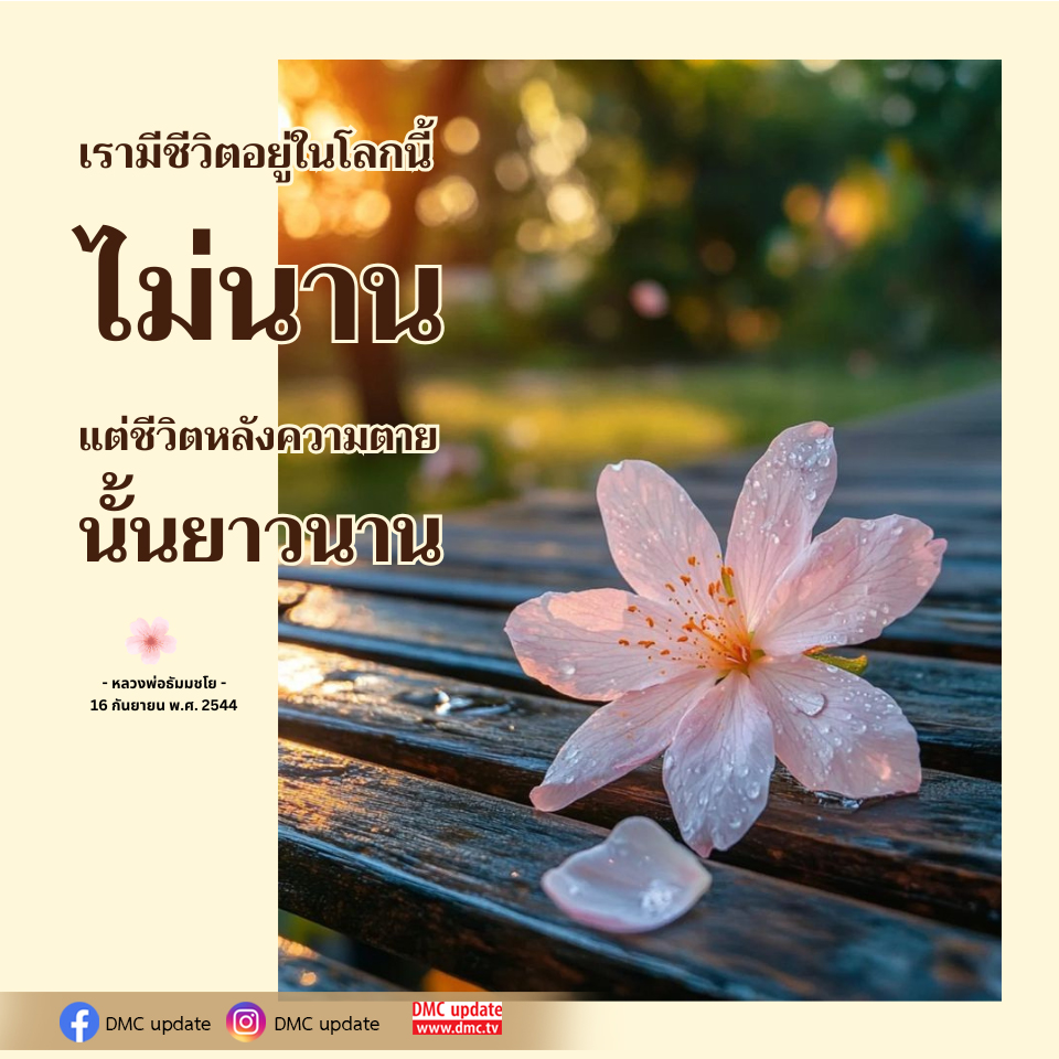 ชีวิตหลังความตาย: มุมมองจากหลวงพ่อธัมมชโย