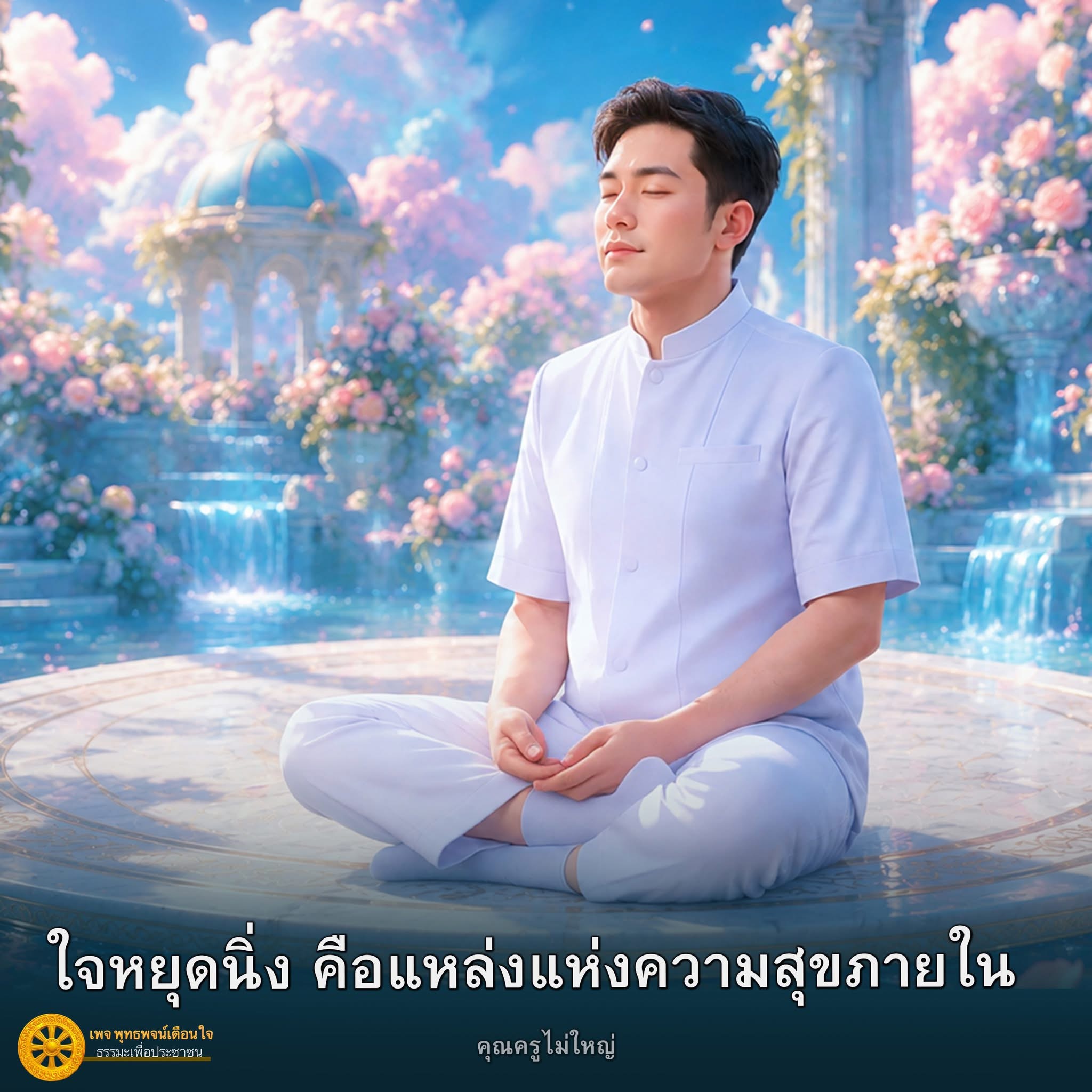ใจหยุดนิ่ง: แหล่งแห่งความสุขภายใน | พุทธพจน์เตือนใจ