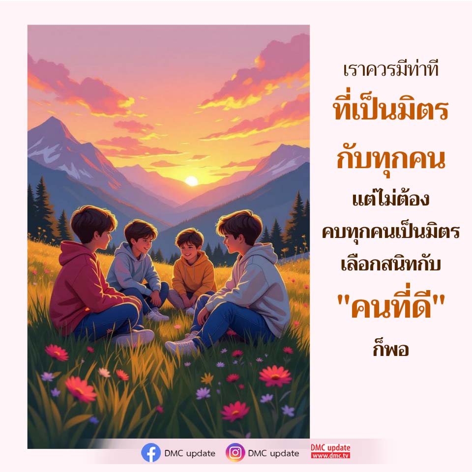 การเลือกเพื่อนที่ดี: ท่าทีที่เป็นมิตรกับทุกคน