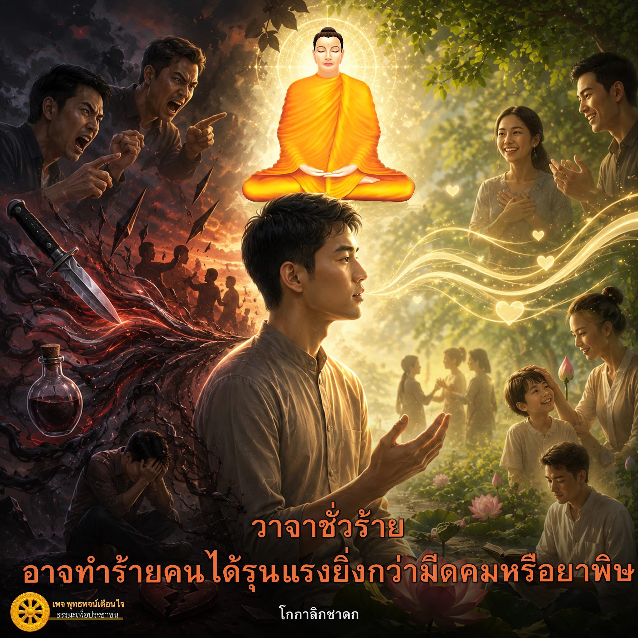 วาจาชั่วร้าย: อันตรายที่มากกว่ามีดคมหรือยาพิษ