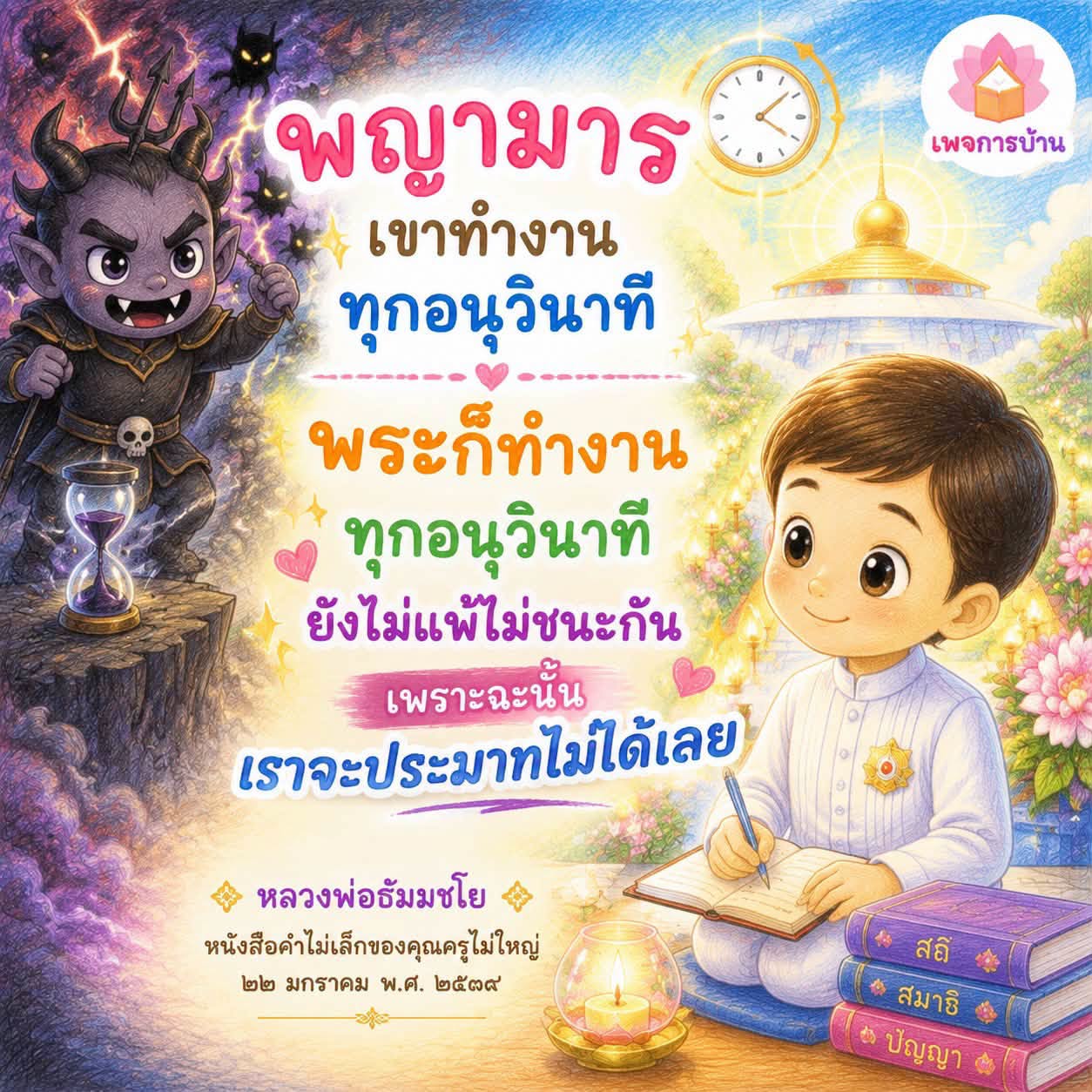 พญามาร: การทำงานของพระในทุกอนุวินาที