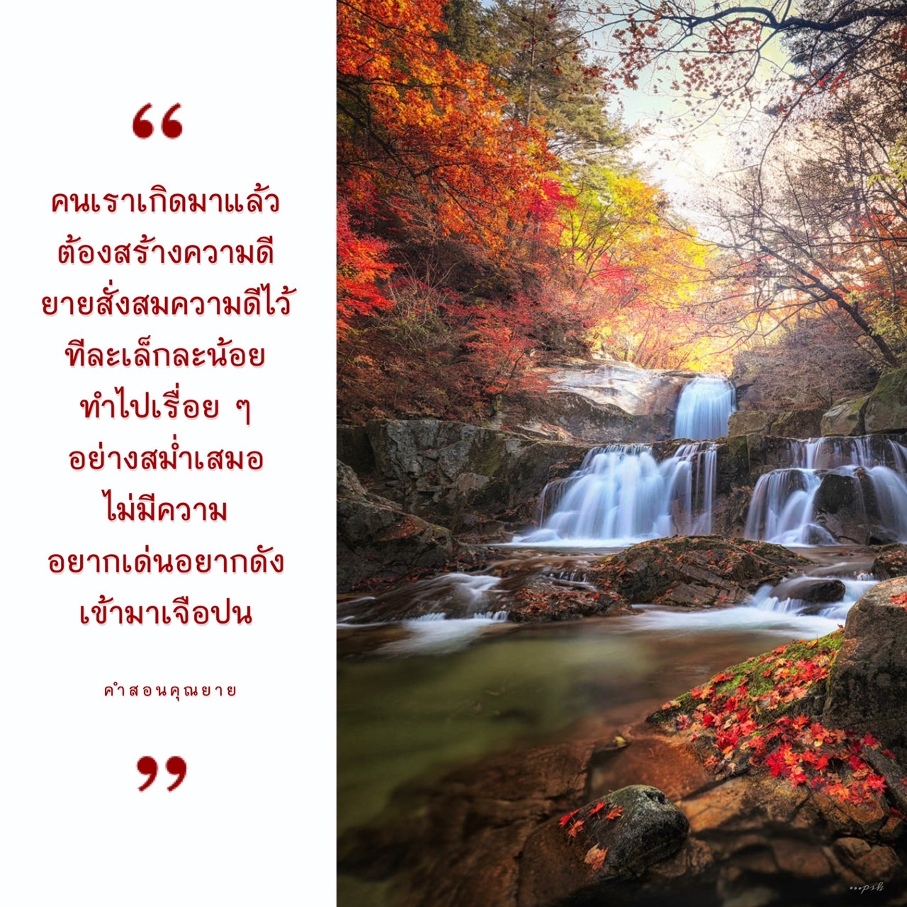 เรียนรู้จากคำสอนของคุณยายเกี่ยวกับการสร้างความดีในชีวิตอย่างสม่ำเสมอ โดยไม่หวังผลตอบแทนหรือความเด่นดัง สร้างคุณธรรมและความดีในทุกวัน