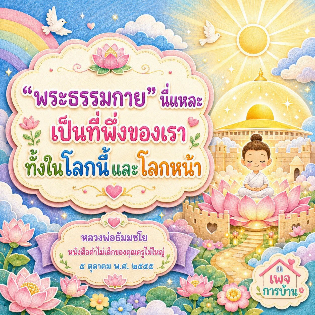 พระธรรมกาย: ที่พึ่งแห่งจิตใจในโลกนี้และโลกหน้า