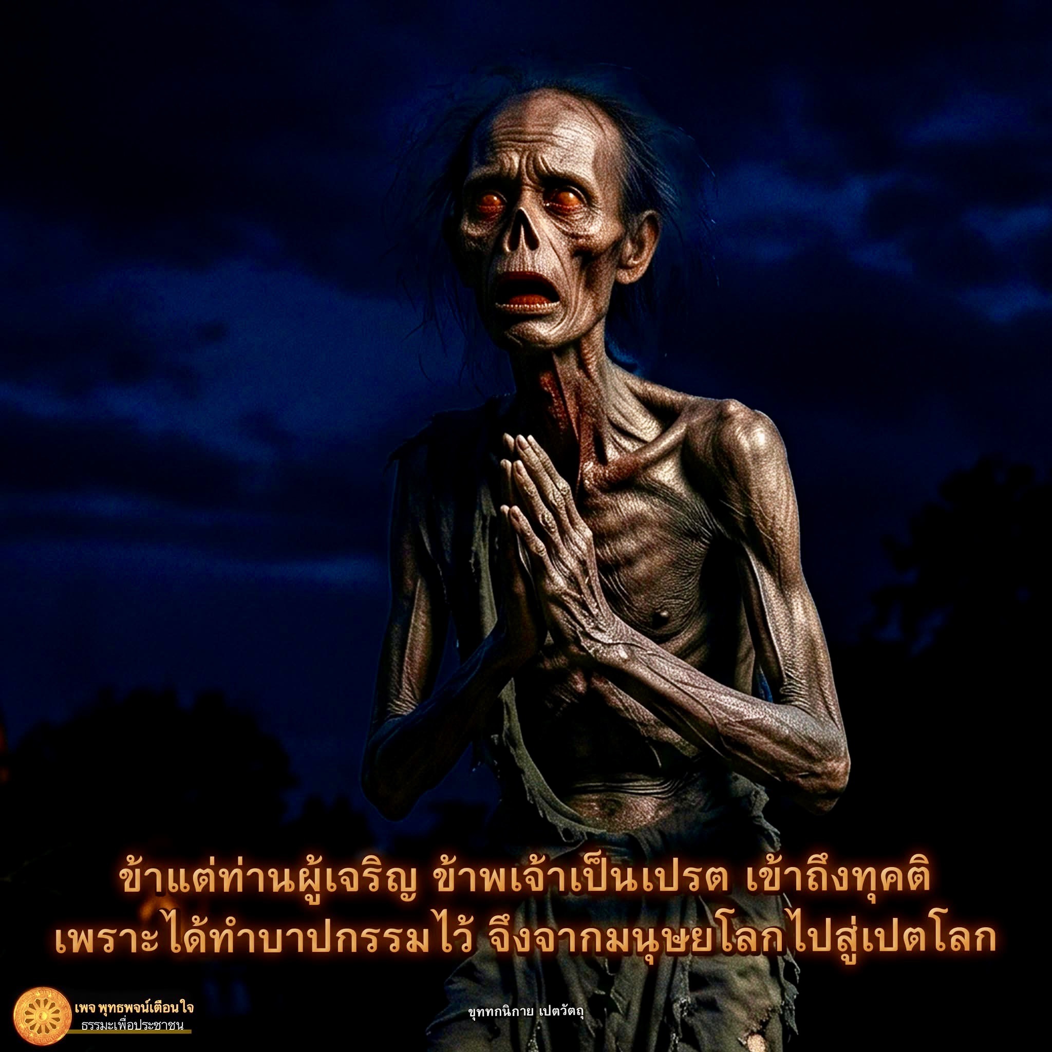 เปรตและทุคติ: ข้อคิดจากพุทธพจน์เตือนใจ