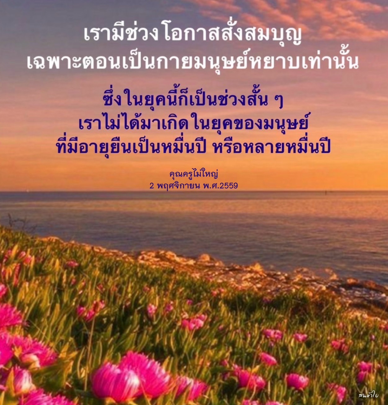 โอกาสสั่งสมบุญในกายมนุษย์: ความสำคัญและการใช้ชีวิตอย่างมีคุณค่า