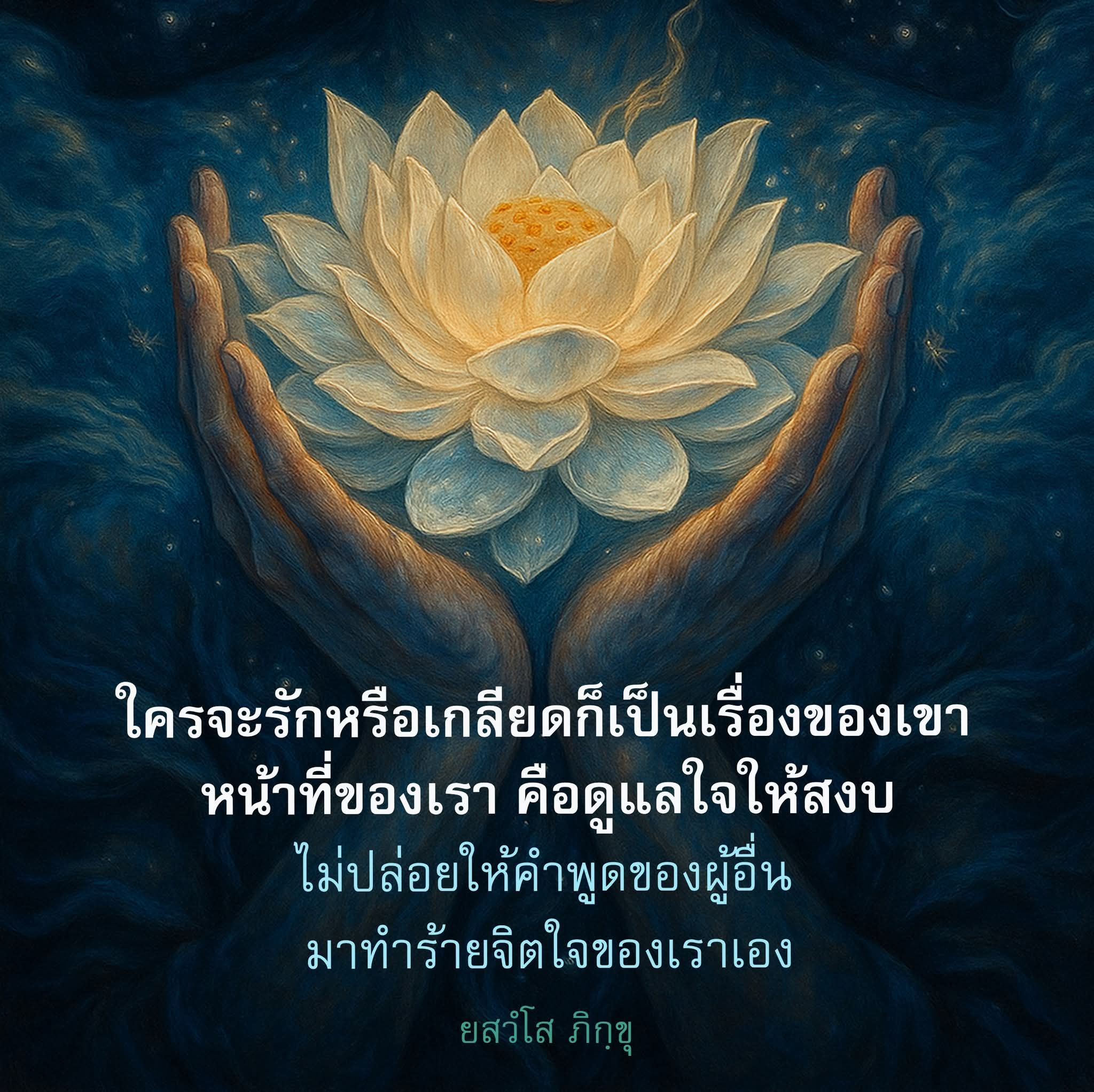 ดูแลใจให้สงบ: คำสอนจากยสวํโส ภิกฺขุ