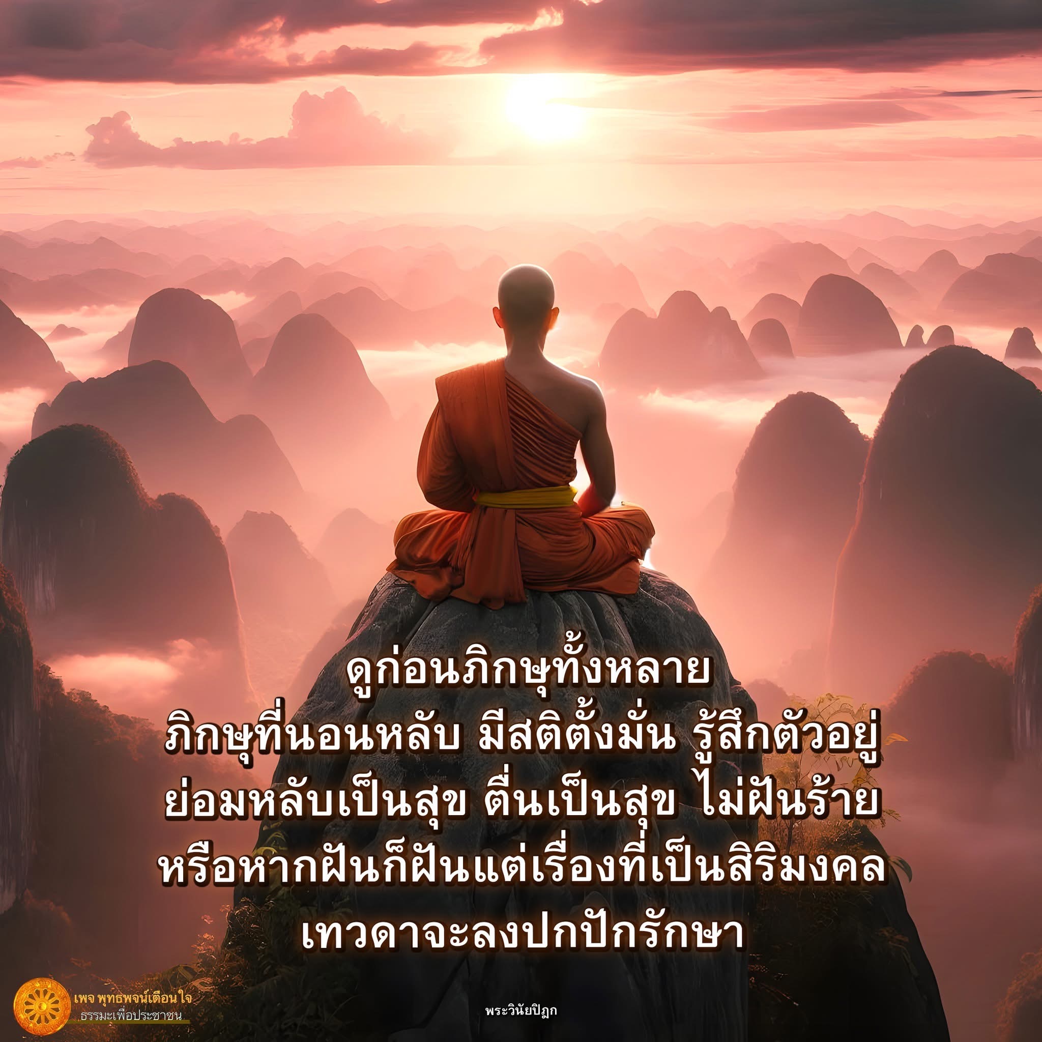 ดูก่อนภิกษุทั้งหลาย: หลับเป็นสุข ตื่นเป็นสุข