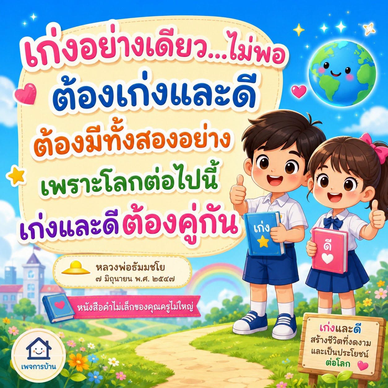 เก่งและดี: สร้างชีวิตที่งดงามและเป็นประโยชน์