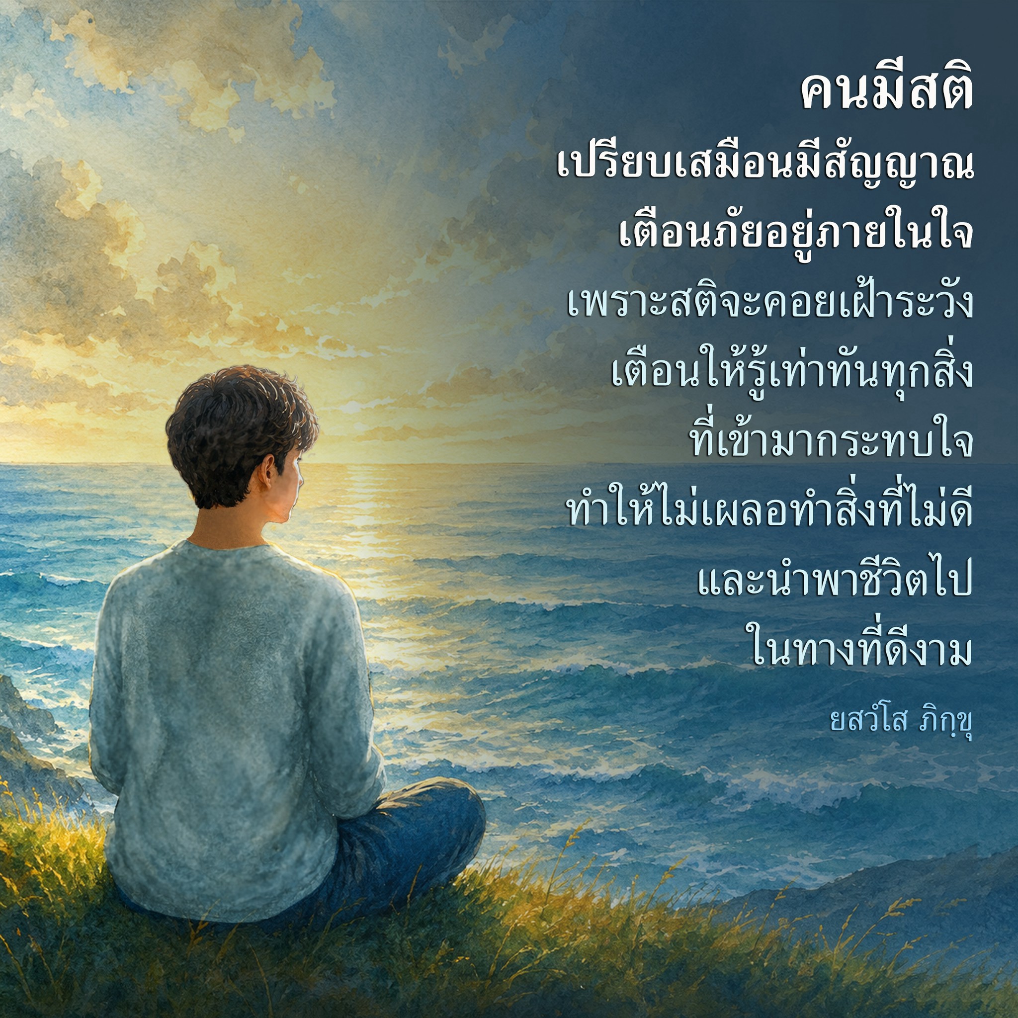 คนมีสติ: การเตือนภัยในใจเพื่อชีวิตที่ดีงาม