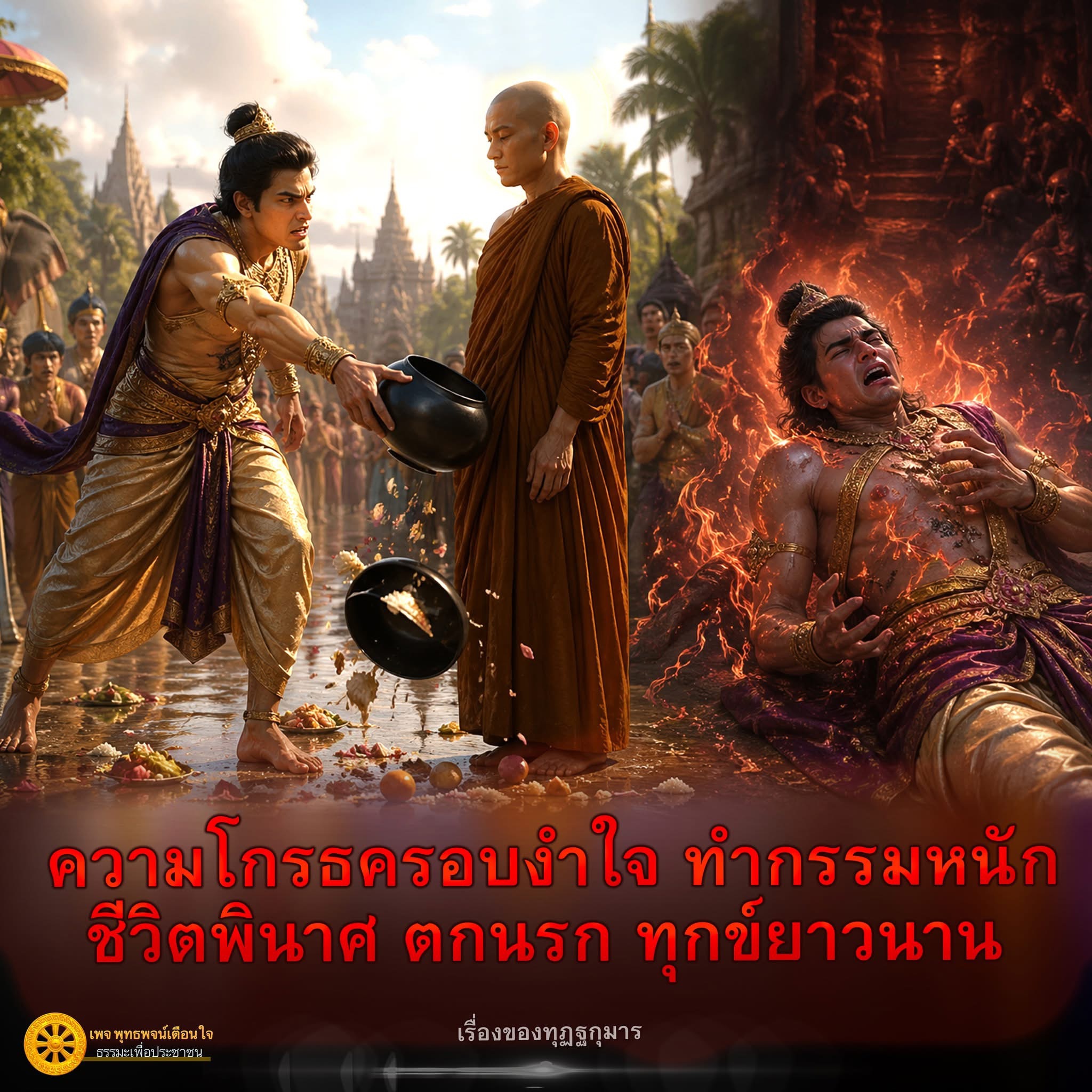 ความโกรธครอบงำใจ: สาเหตุของกรรมหนักและชีวิตพินาศ