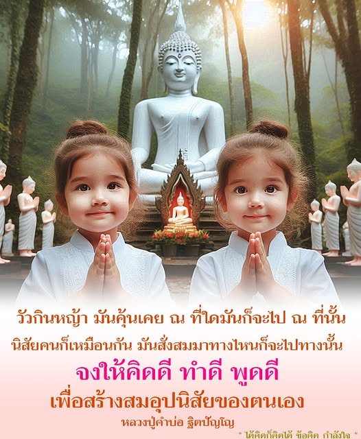 เรียนรู้ข้อคิดและกำลังใจจากหลวงปู่คำบ่อ ฐิตปัญโญ ที่สอนให้เราคิดดี ทำดี และพูดดี เพื่อสร้างอุปนิสัยที่ดีในชีวิต