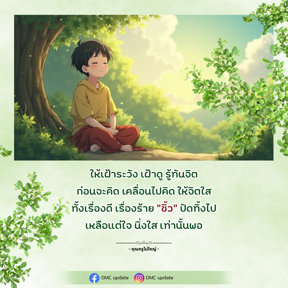 เฝ้าระวังจิตใจ: วิธีสร้างสติและความสงบในชีวิต