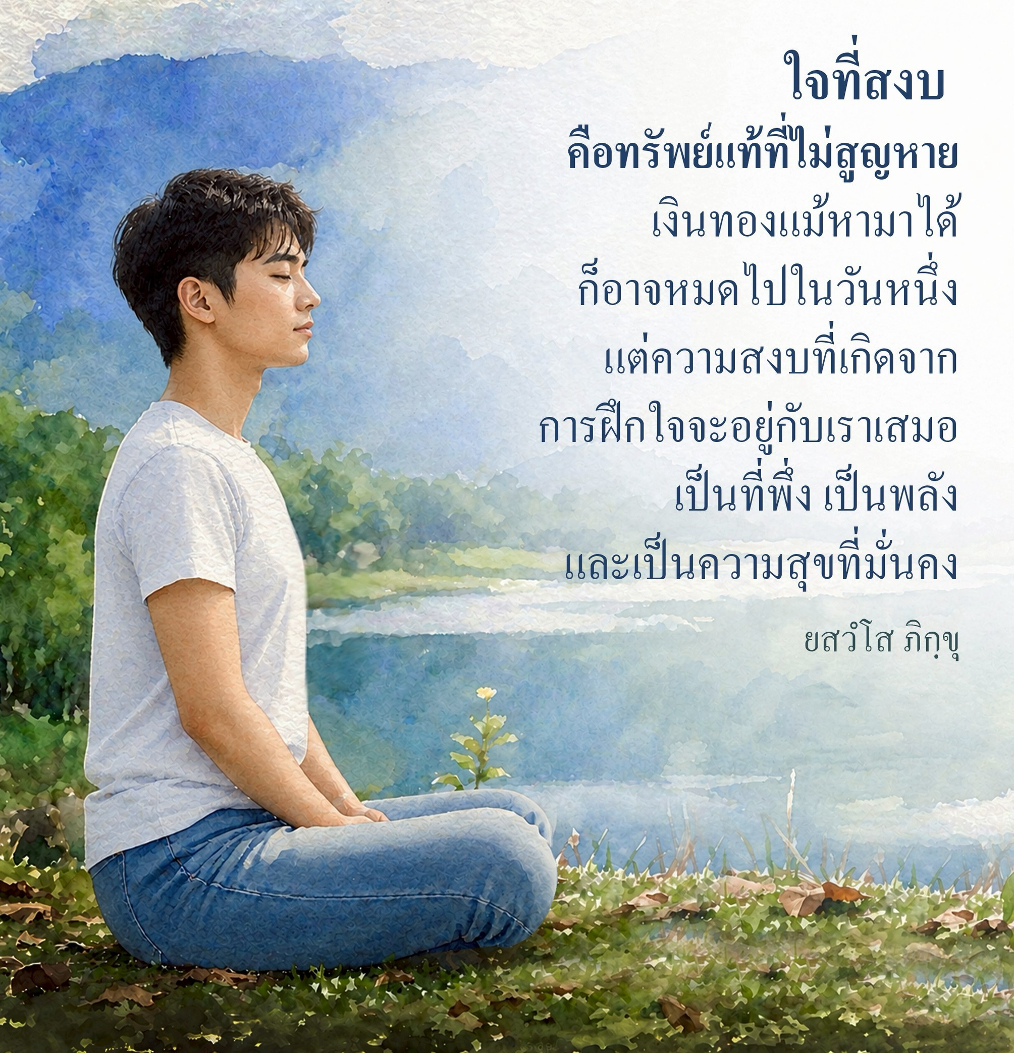 ใจที่สงบ: ทรัพย์แท้ที่ไม่สูญหาย