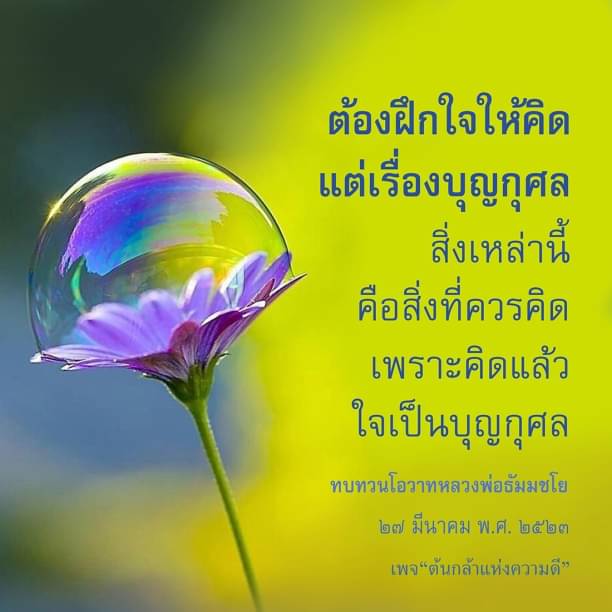 คำคมจากโอวาทหลวงพ่อธัมมชโย 27 มีนาคม 2523