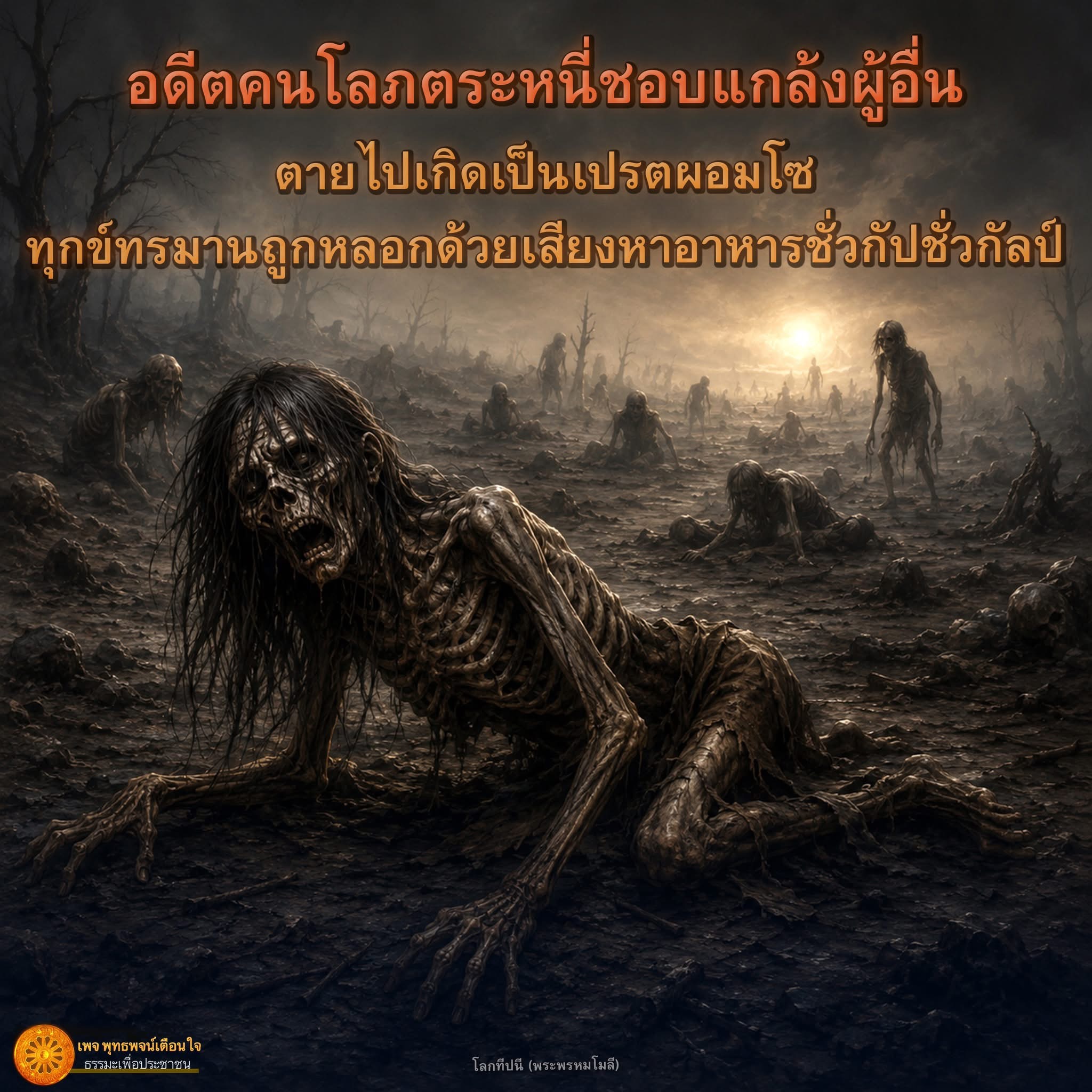 อดีตคนโลภตระหนี่: บทเรียนจากเปรตผอมโซ