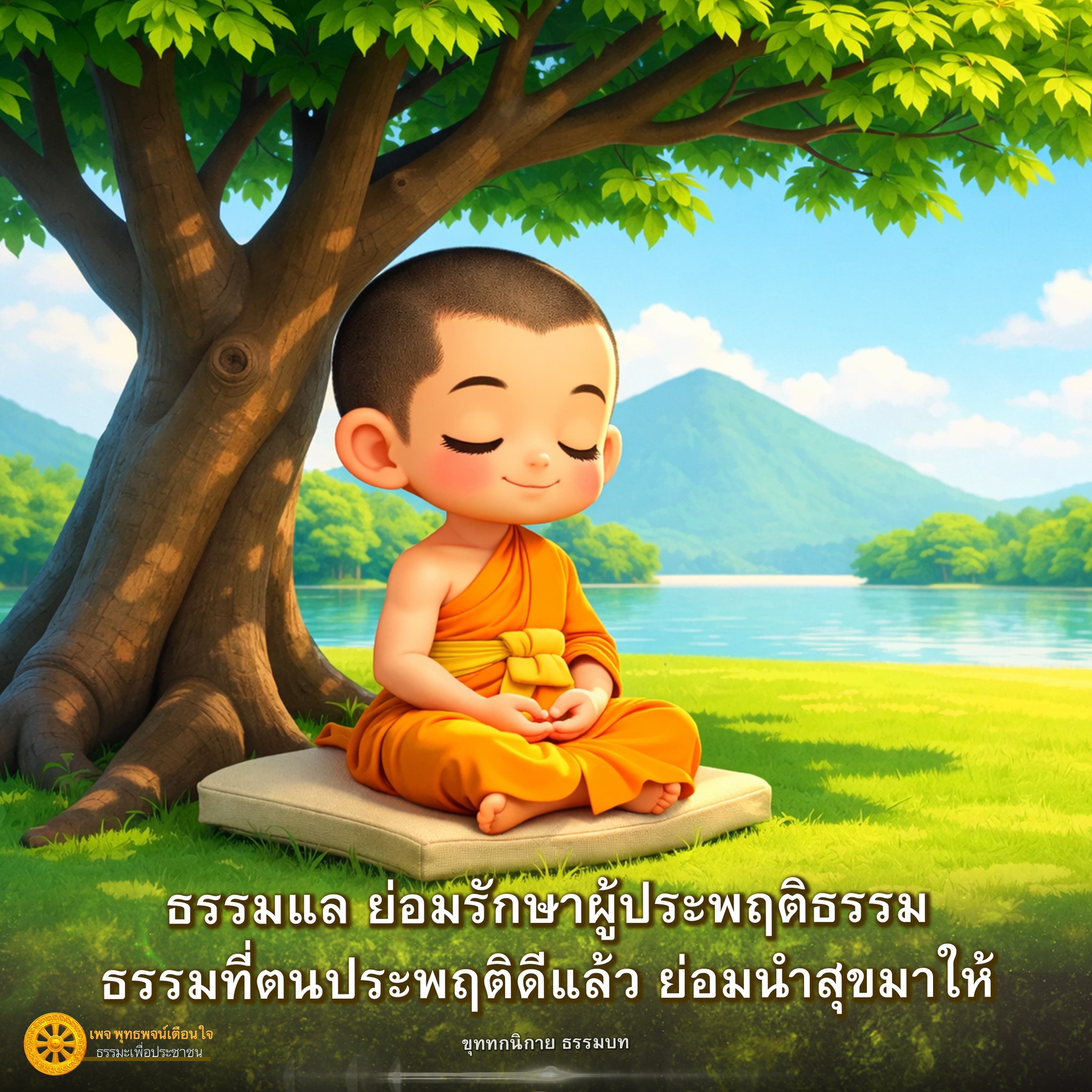 ธรรมแล ย่อมรักษาผู้ประพฤติธรรม - พุทธพจน์เตือนใจ