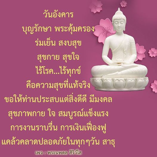 ร่วมสวดมนต์และขอพรในวันอังคารเพื่อความสุขและความเจริญรุ่งเรืองในชีวิต พบกับแนวทางการสร้างสุขกาย สุขใจ ไร้โรค ไร้ทุกข์ พร้อมคำอวยพรจากพระนพดล สิริวโส เพื่อให้ท่านประสบแต่สิ่งดีดีในทุกๆ วัน
