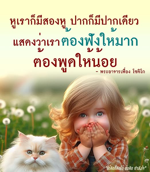 ค้นพบข้อคิดและกำลังใจจากคำสอนของพระอาจารย์เฟื่อง โชติโก ที่สอนให้เราฟังมากกว่าพูด เพื่อการพัฒนาตนเองและการใช้ชีวิตอย่างมีคุณค่า