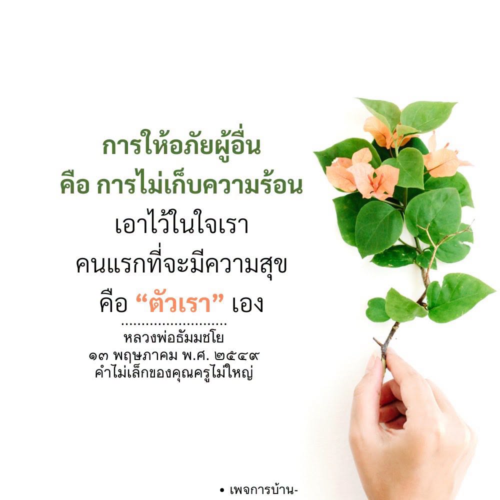 การให้อภัยผู้อื่น: เส้นทางสู่ความสุขภายใน