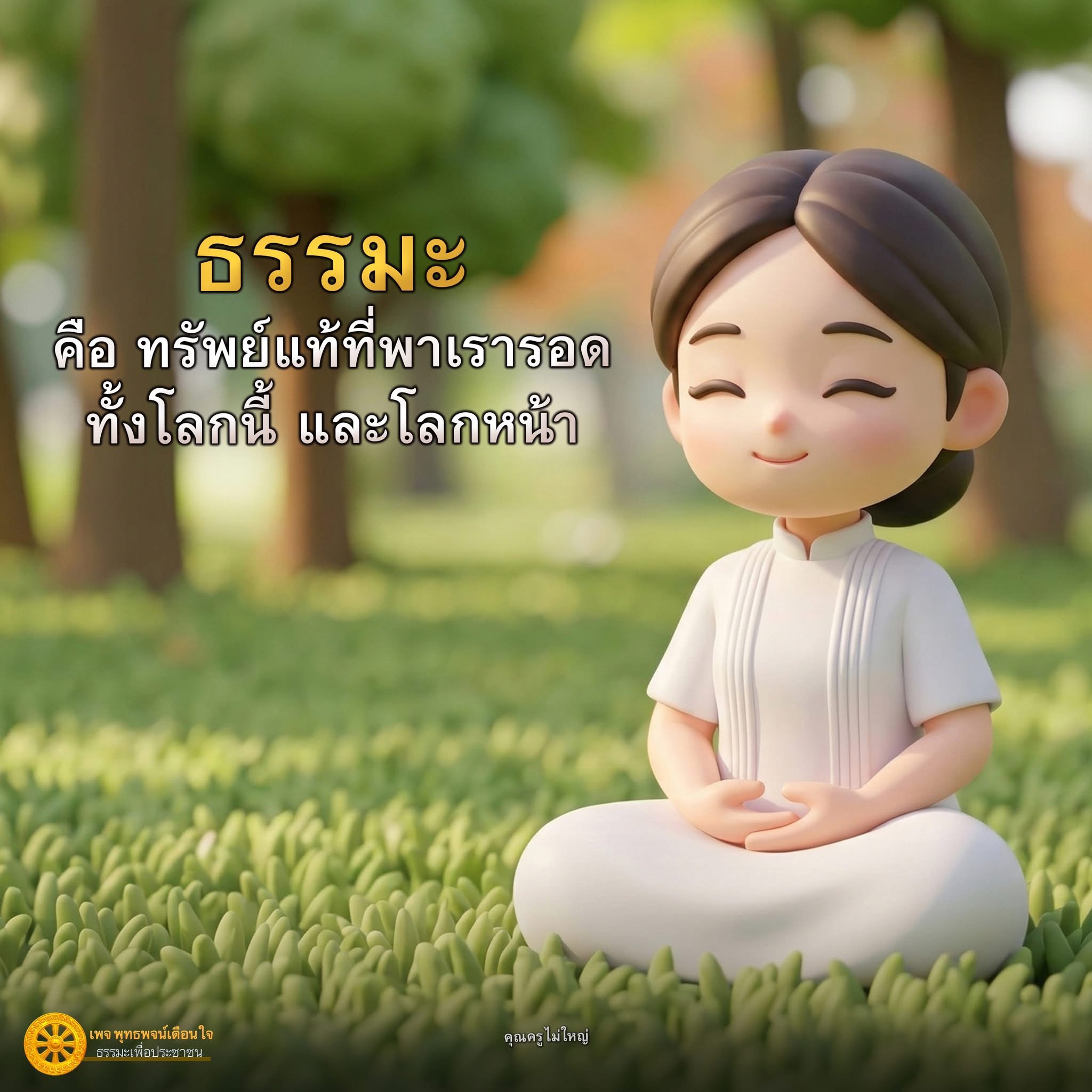 ธรรมะ: ทรัพย์แท้ที่พาเรารอดในโลกนี้และโลกหน้า