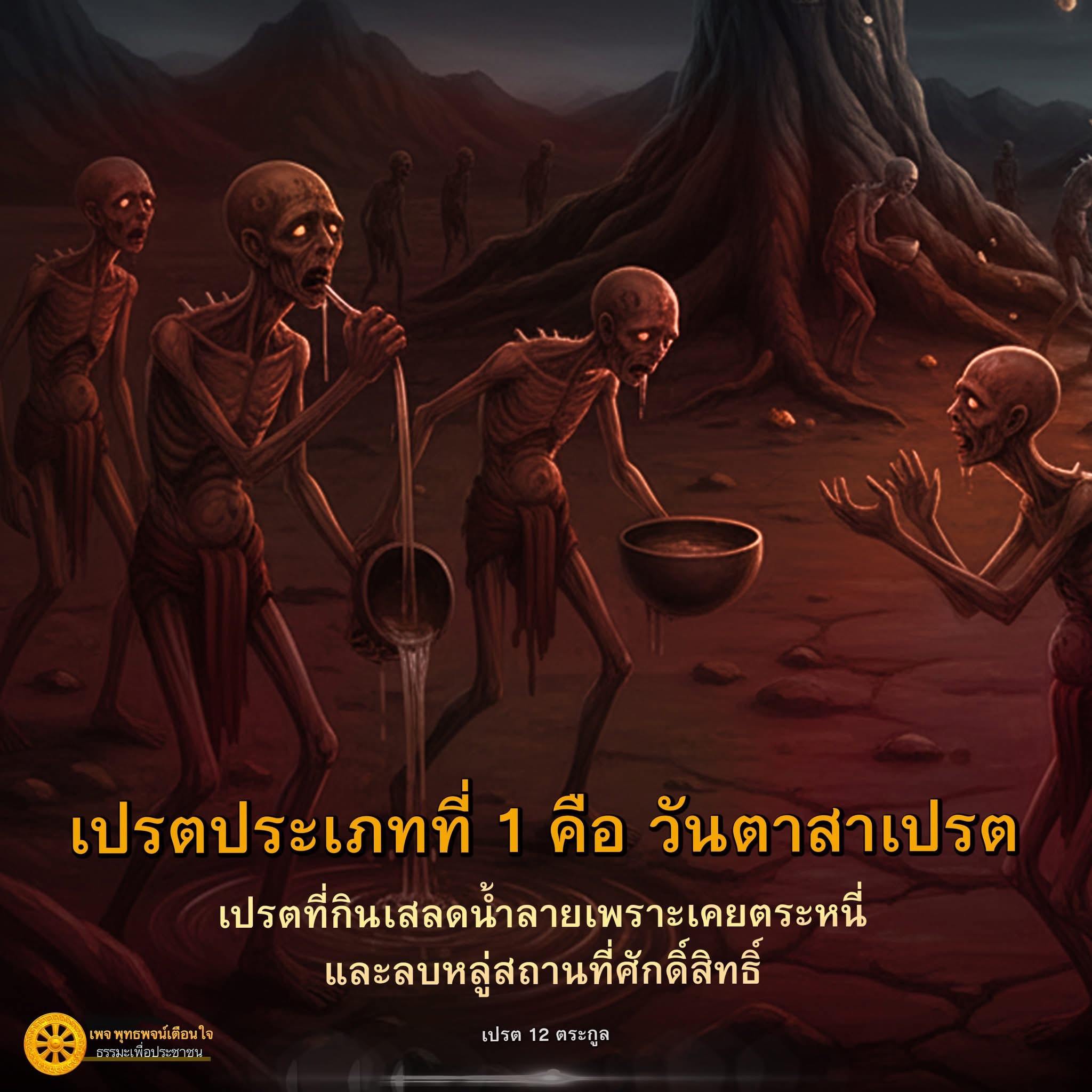 เปรตประเภทที่ 1: วันตาสาเปรต และความหมายในธรรมะ