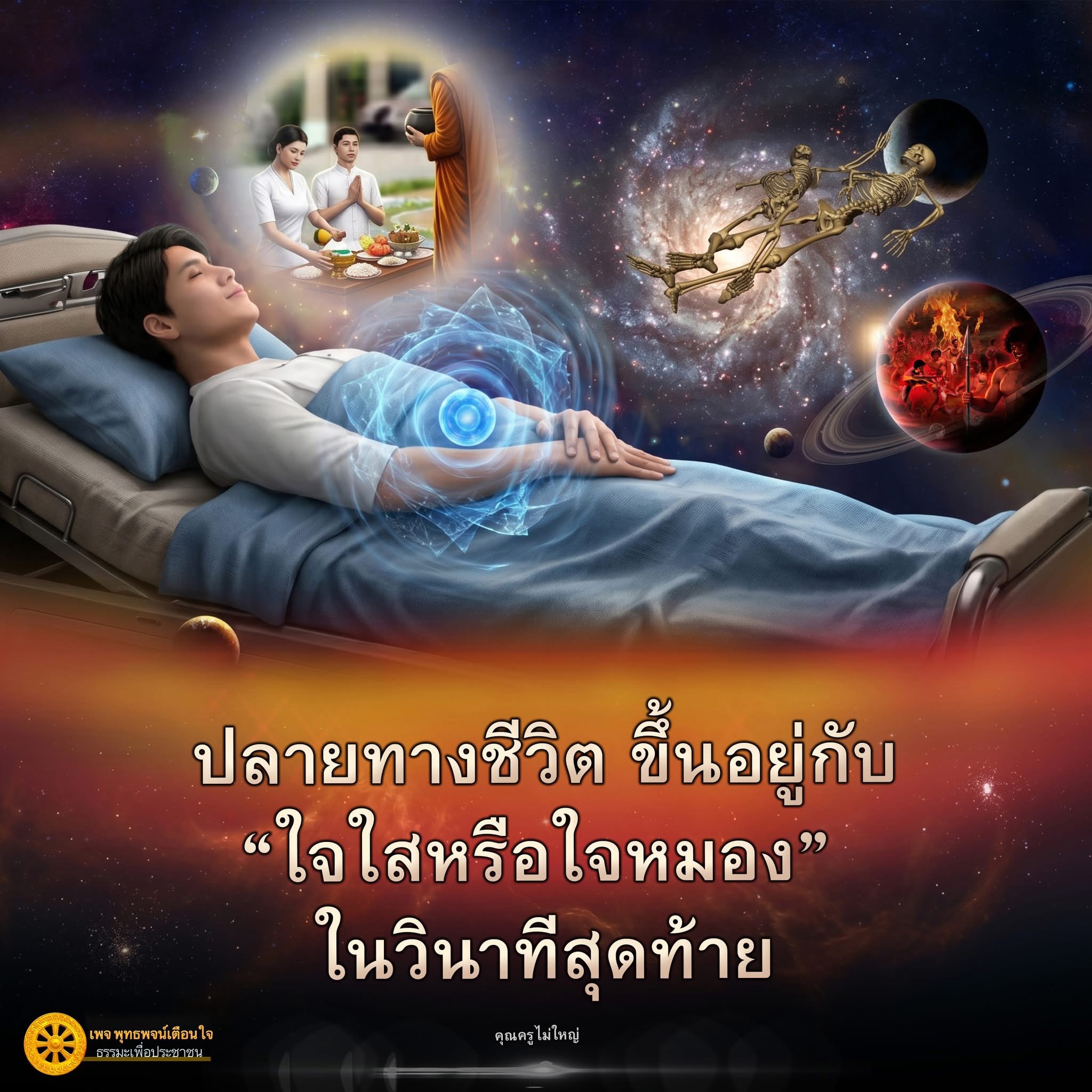ปลายทางชีวิต ขึ้นอยู่กับ ใจใสหรือใจหมอง | ธรรมะเพื่อประชาชน