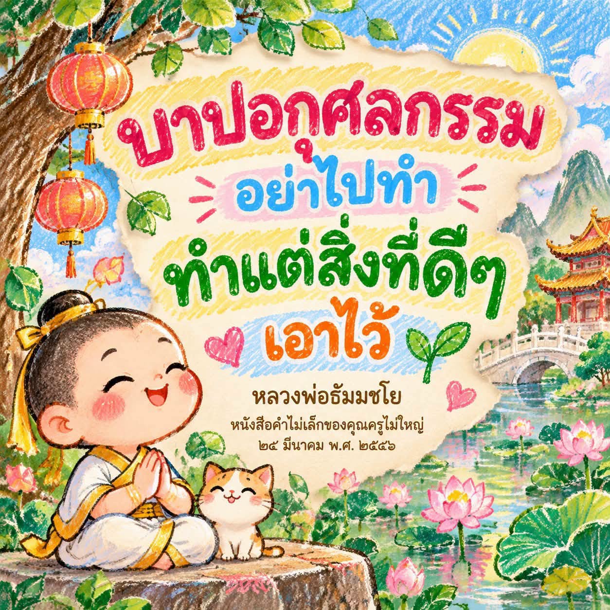 บาปอกุศลกรรม - หลวงพ่อธัมมชโย สอนทำแต่สิ่งดี
