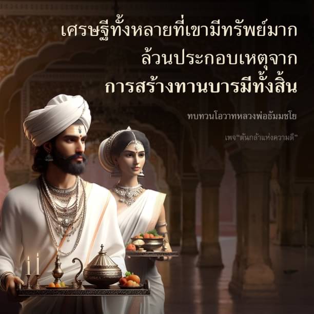 ค้นพบแนวทางการสร้างความมั่งคั่งและทานบารมีจากคำสอนของหลวงพ่อธัมมชโย ที่จะช่วยให้คุณเป็นเศรษฐีที่มีคุณธรรมและสร้างสรรค์สังคมได้อย่างยั่งยืน
