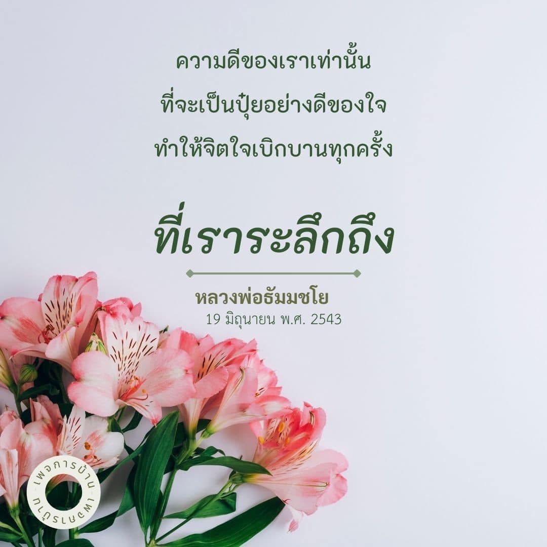 สำรวจความดีที่เป็นปุ๋ยให้กับจิตใจ พร้อมกับการระลึกถึงหลวงพ่อธัมมชโย ที่ทำให้เรามีความสุขและจิตใจเบิกบานในทุกๆ วัน