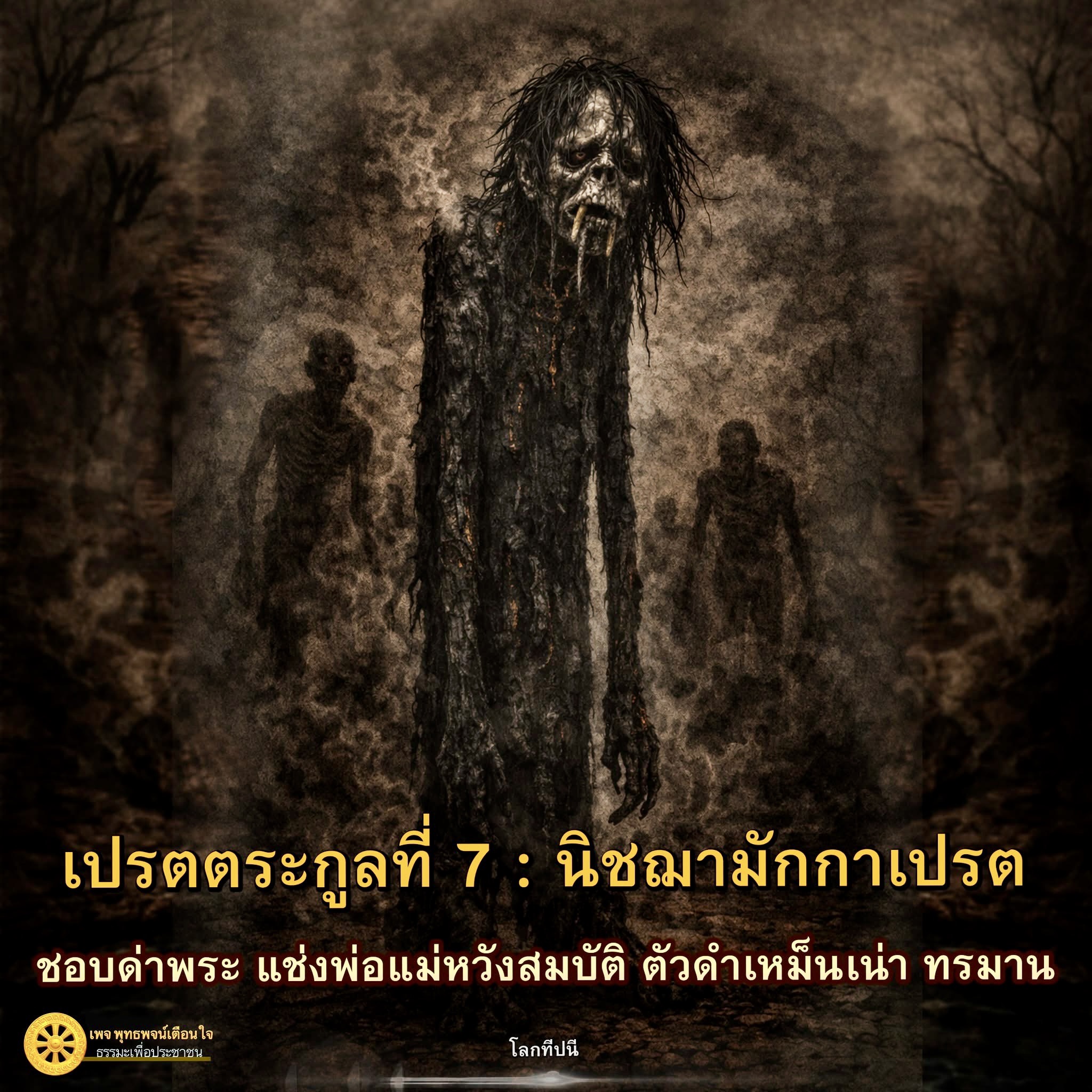 เปรตตระกูลที่ 7: นิชฌามักกาเปรต - ความหมายและการเตือนใจ