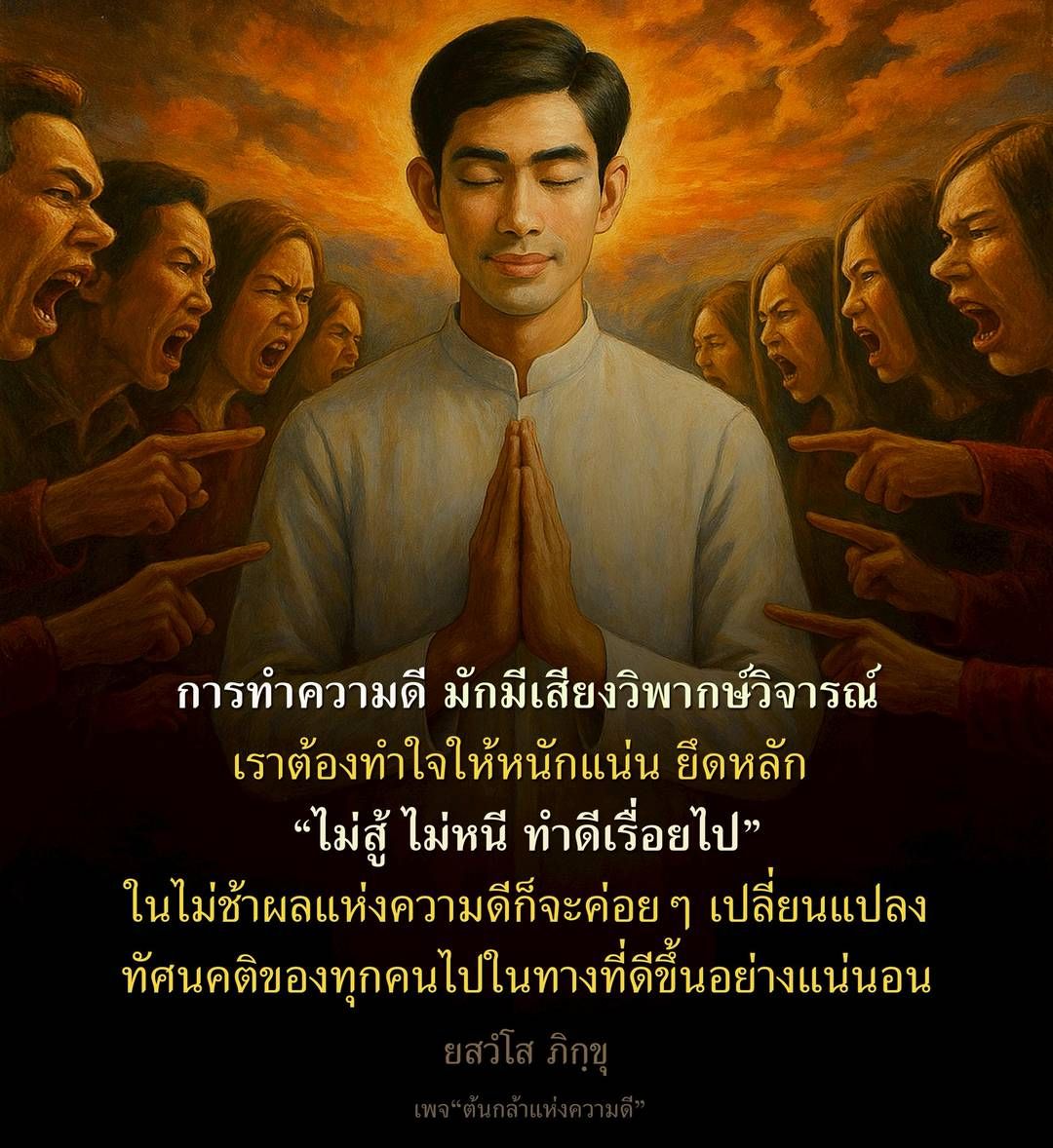 การทำความดี: ยึดหลักไม่สู้ ไม่หนี