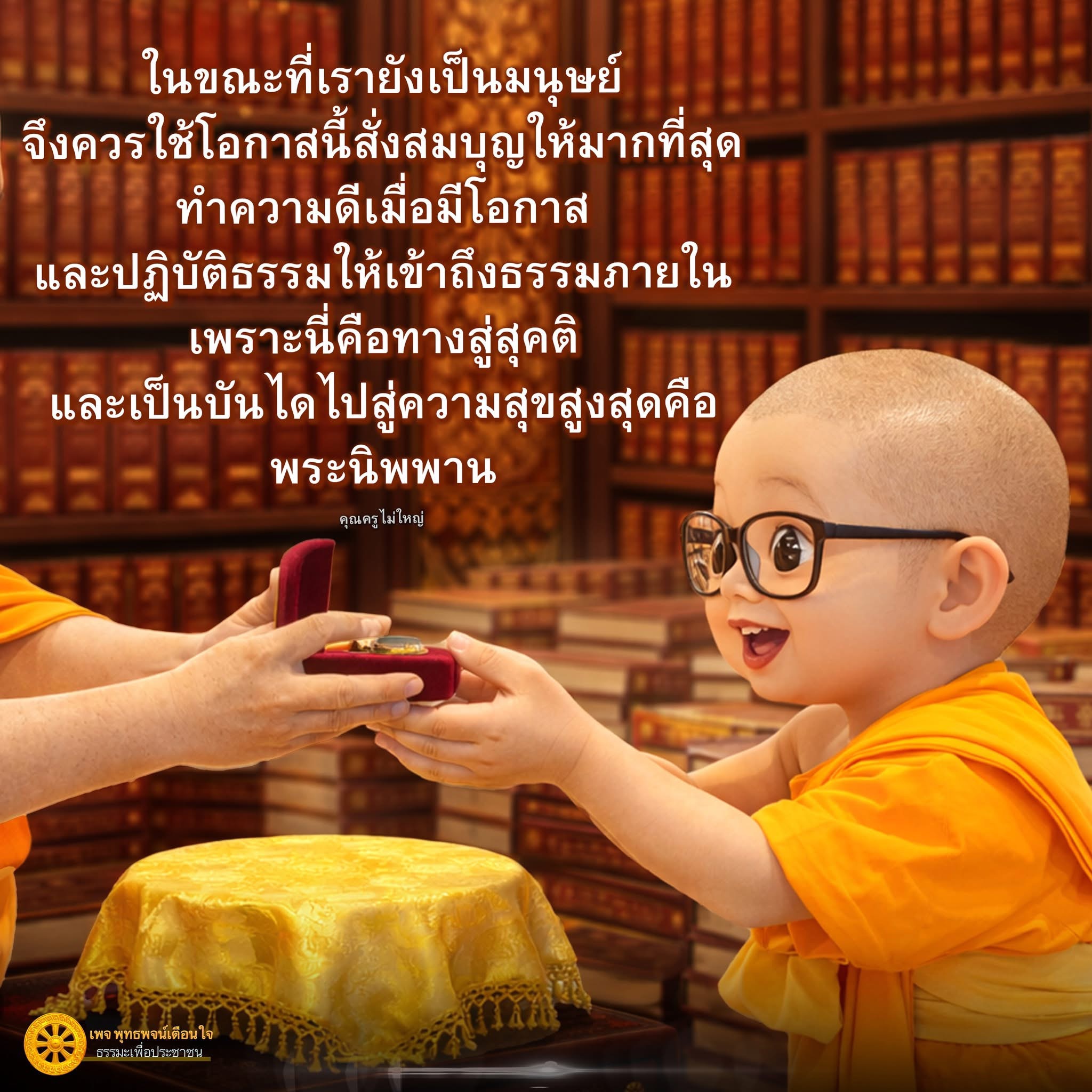 ทำความดีและปฏิบัติธรรมเพื่อเข้าถึงพระนิพพาน