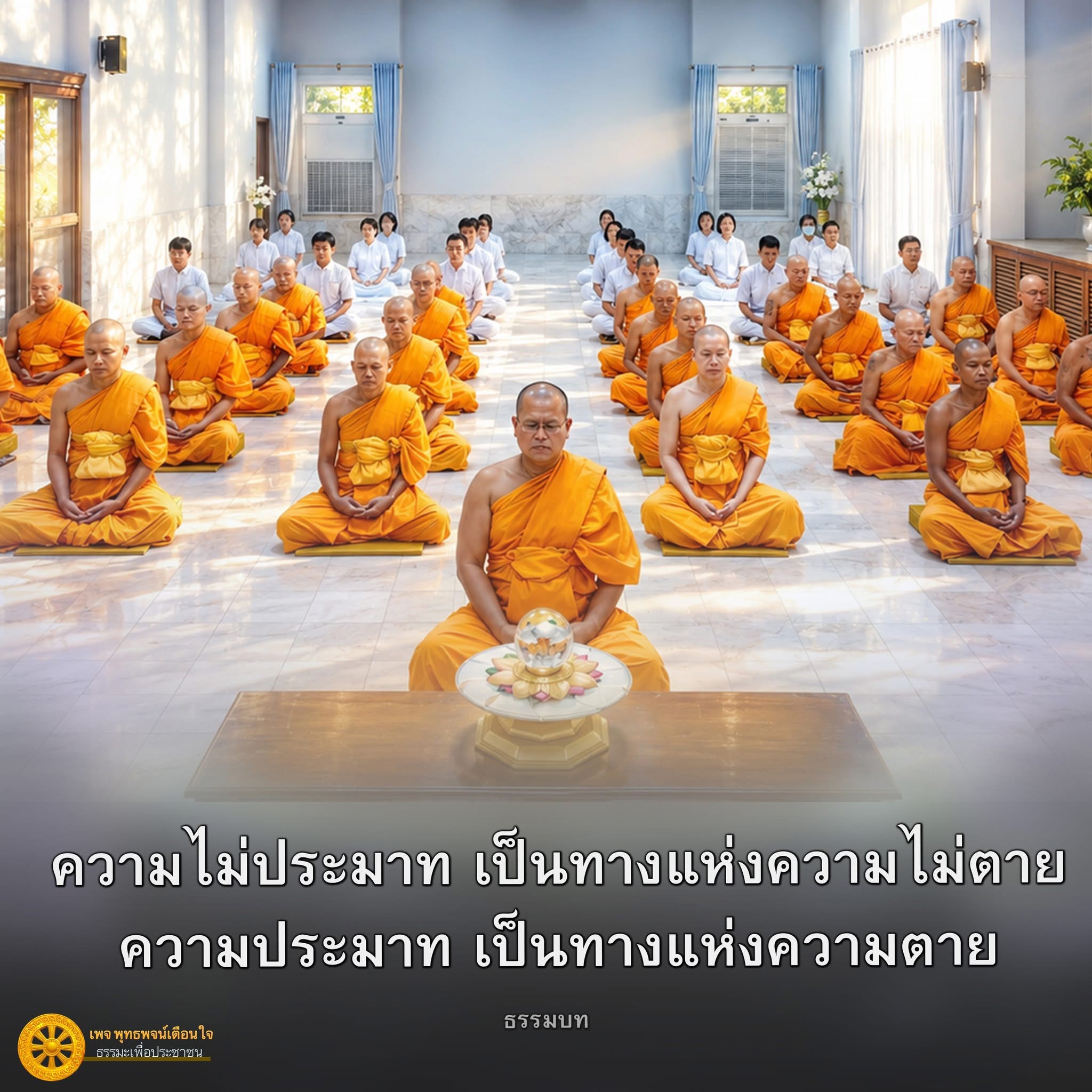 ความไม่ประมาท: ทางแห่งชีวิตและธรรมะ