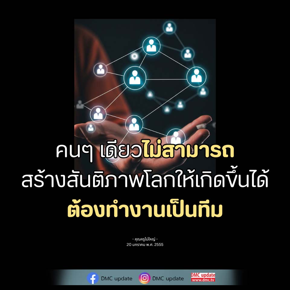 การสร้างสันติภาพโลก: ความสำคัญของการทำงานเป็นทีม