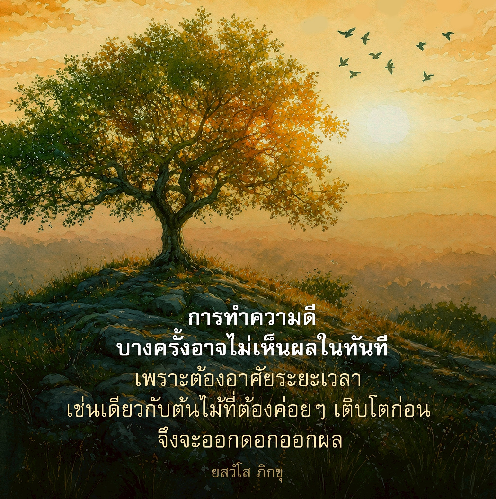 การทำความดี: การเติบโตของผลบุญ