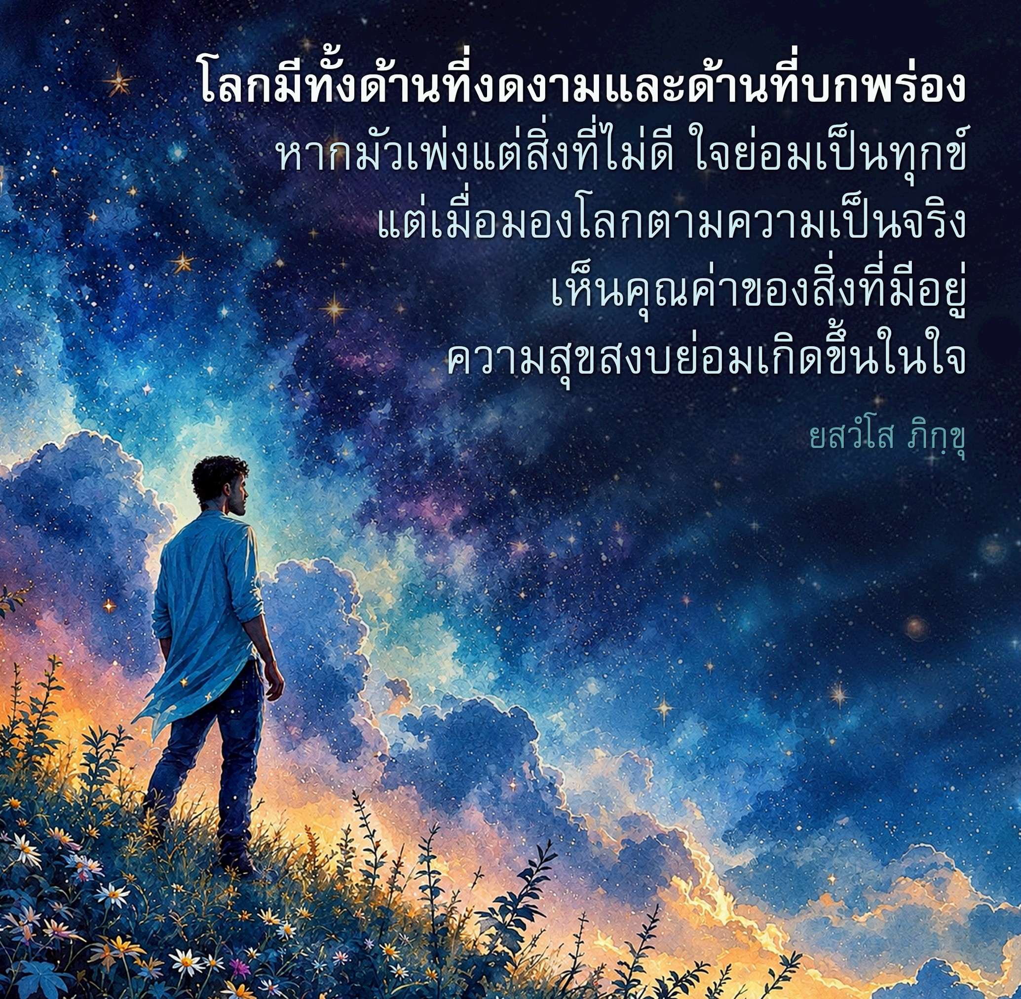 ค้นพบความสุขในโลกที่มีทั้งด้านดีและไม่ดี