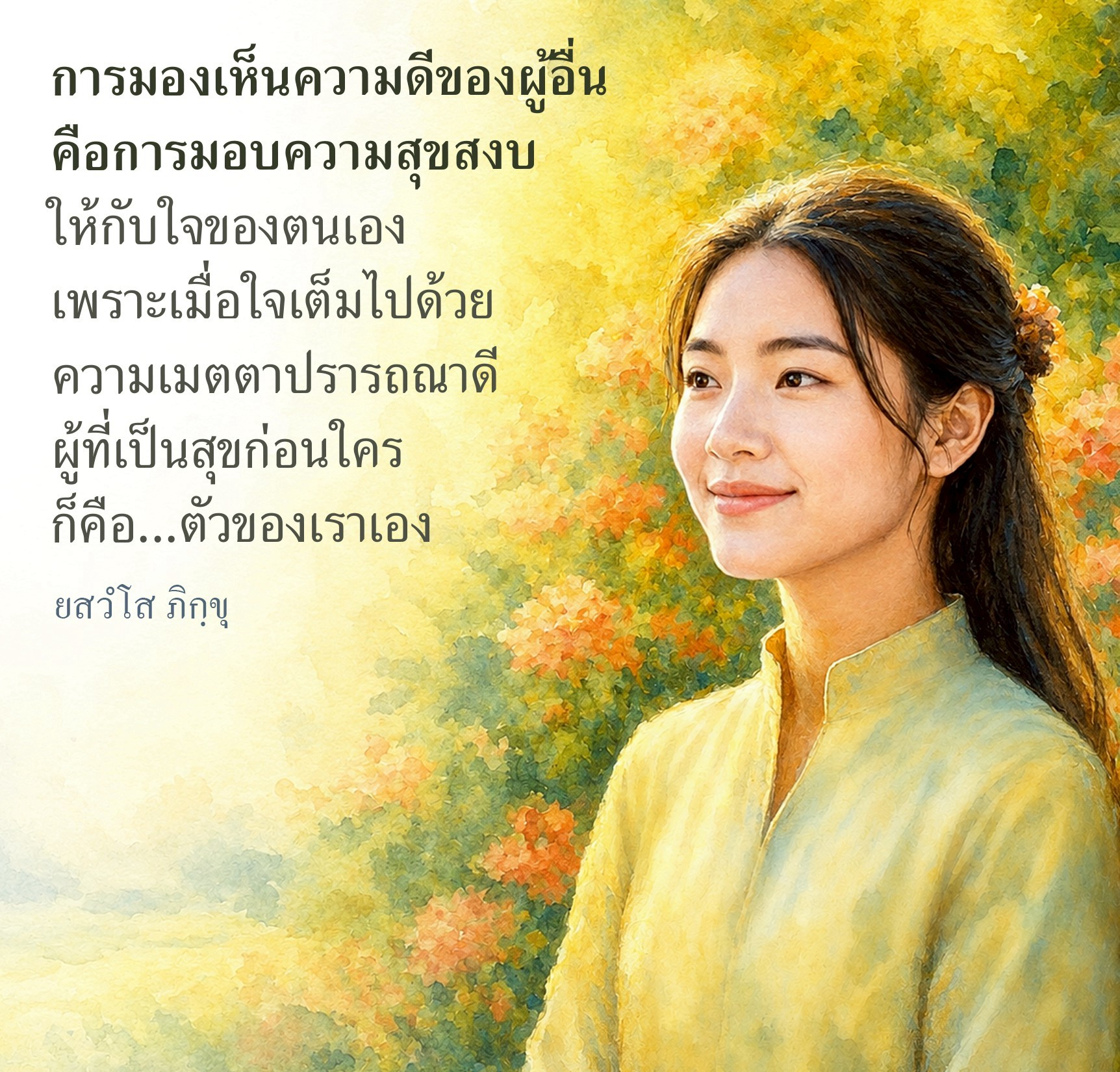 การมองเห็นความดีของผู้อื่น: เส้นทางสู่ความสุขสงบในใจ