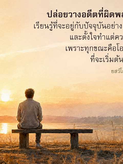 ปล่อยวางอดีต เรียนรู้ที่จะอยู่กับปัจจุบัน