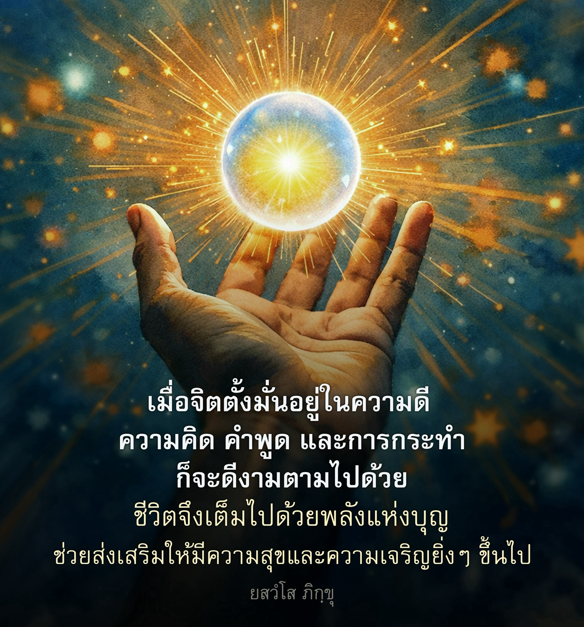 เมื่อจิตตั้งมั่นอยู่ในความดี: พลังแห่งบุญและความสุข
