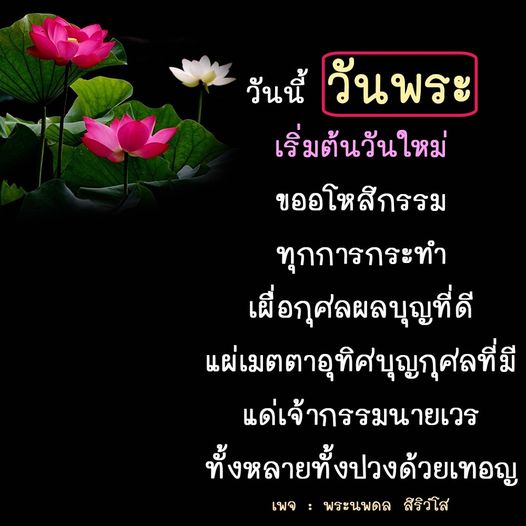 วันนี้เป็นวันพระที่เหมาะแก่การเริ่มต้นวันใหม่ด้วยการขออโหสิกรรมและแผ่เมตตาให้กับเจ้ากรรมนายเวร พร้อมอุทิศบุญกุศลที่ดีเพื่อสร้างความสงบสุขในชีวิต เพจพระนพดล สิริวโส ขอเชิญทุกท่านร่วมทำบุญและแผ่เมตตาในวันนี้