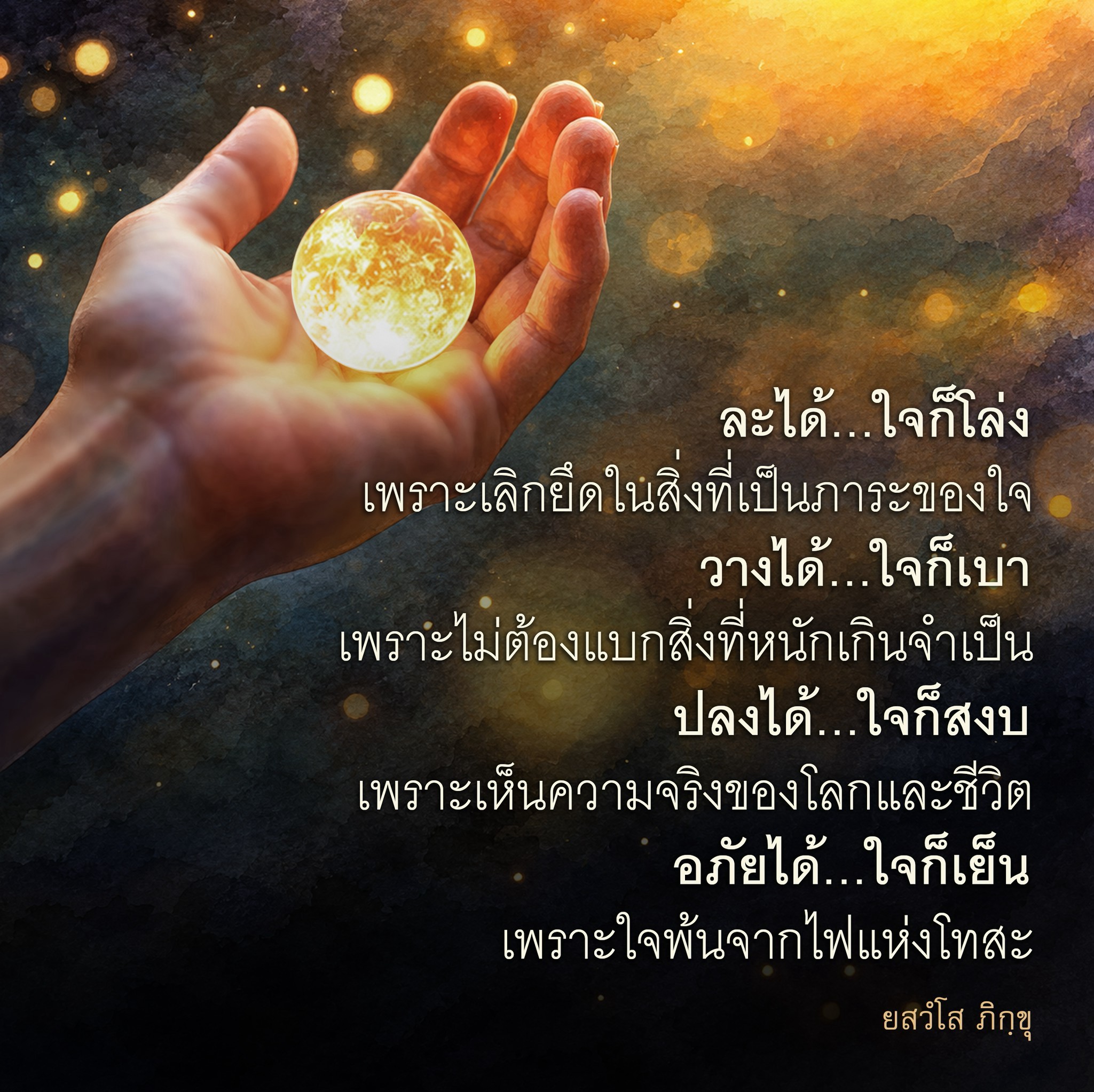 การปล่อยวาง: วิธีทำให้ใจเบาและสงบ
