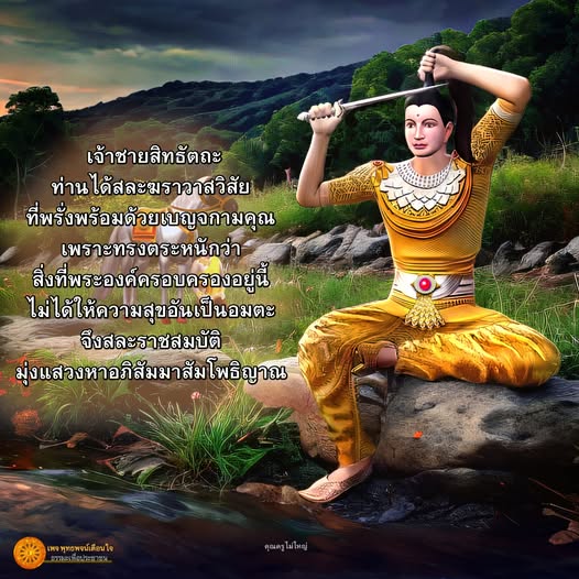 สำรวจเรื่องราวของเจ้าชายสิทธัตถะที่สละฆราวาสวิสัยเพื่อแสวงหาความสุขที่แท้จริงและอภิสัมมาสัมโพธิญาณ ผ่านพุทธพจน์และคำสอนจากคุณครูไม่ใหญ่