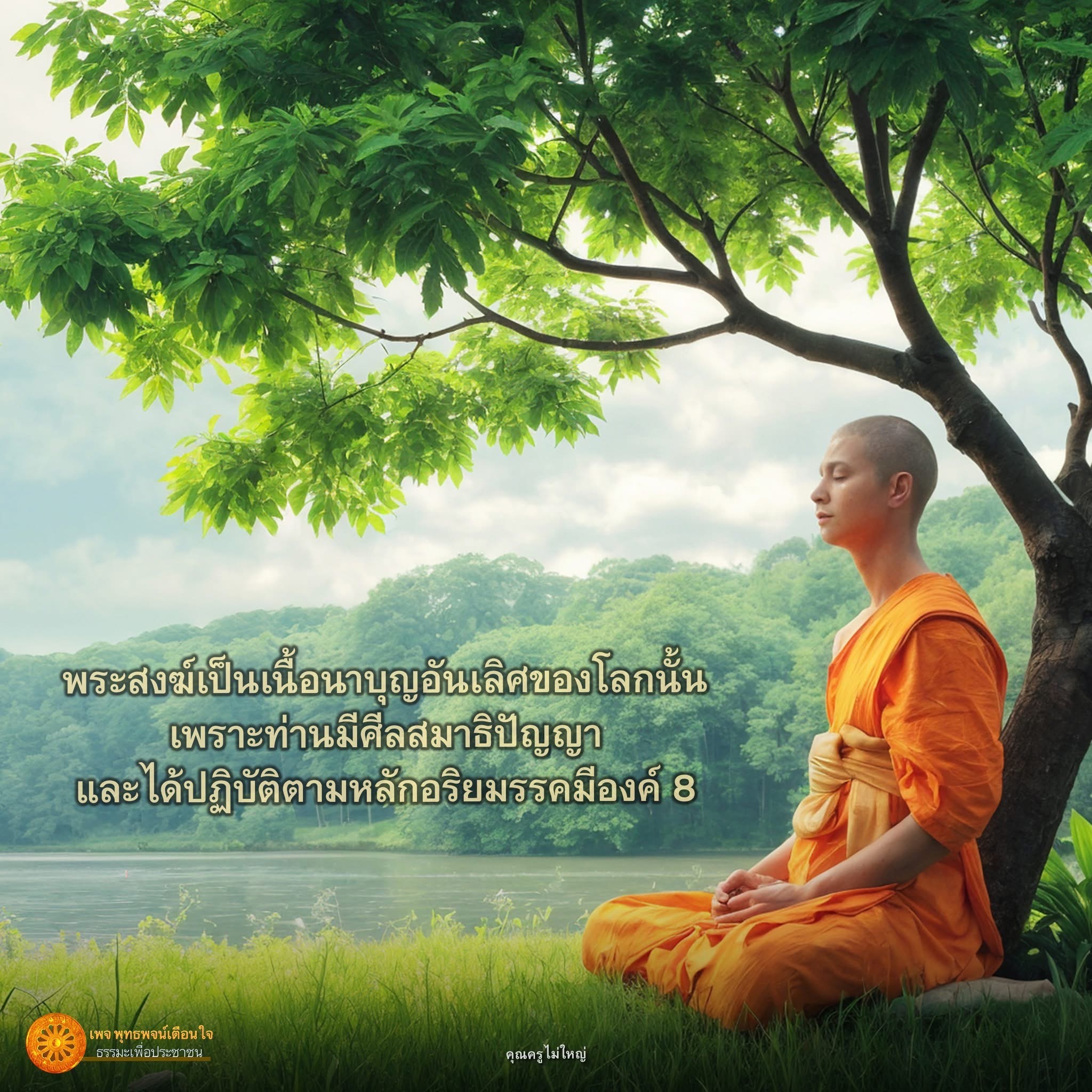 เรียนรู้เกี่ยวกับพระสงฆ์ที่เป็นเนื้อนาบุญอันเลิศของโลก พร้อมทั้งแนวทางการปฏิบัติตามหลักอริยมรรค 8 เพื่อเสริมสร้างศีลสมาธิปัญญา และการเผยแพร่ธรรมะเพื่อประชาชนจากเพจพุทธพจน์เตือนใจ.