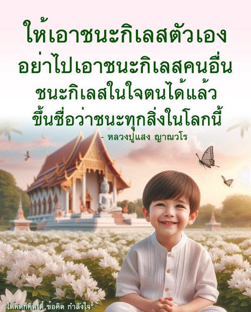 ค้นพบวิธีการเอาชนะกิเลสในใจตนเองผ่านข้อคิดและคำสอนจากหลวงปู่แสง ญาณวโร เรียนรู้ว่าการชนะกิเลสตัวเองคือการชนะทุกสิ่งในโลกนี้ พร้อมสร้างกำลังใจให้กับตัวเองในการต่อสู้กับกิเลส.