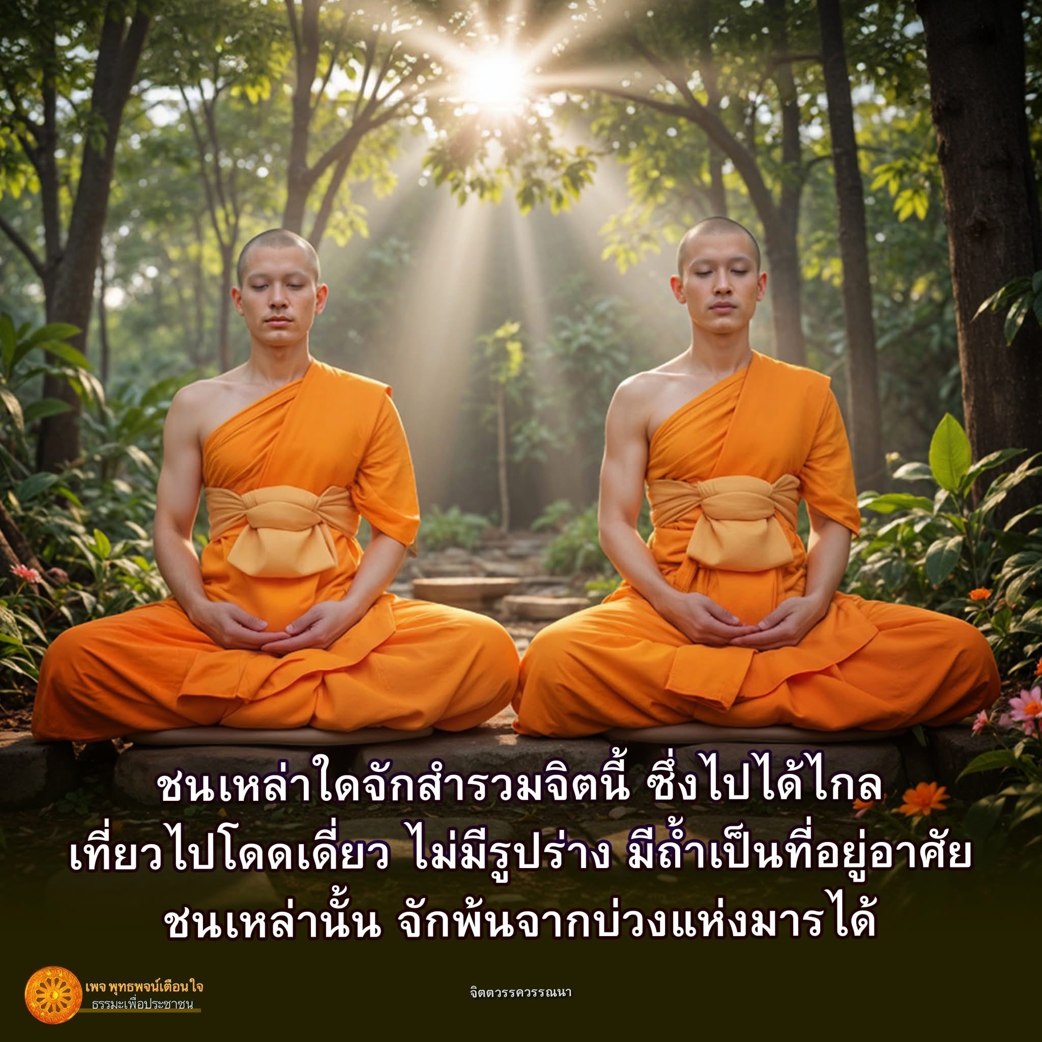 ค้นพบพุทธพจน์เตือนใจเกี่ยวกับการสำรวมจิต เพื่อหลุดพ้นจากบ่วงแห่งมาร และการใช้ชีวิตอย่างมีธรรมะในเพจ 'พุทธพจน์เตือนใจ' ที่มุ่งเน้นการเผยแพร่ธรรมะเพื่อประชาชน