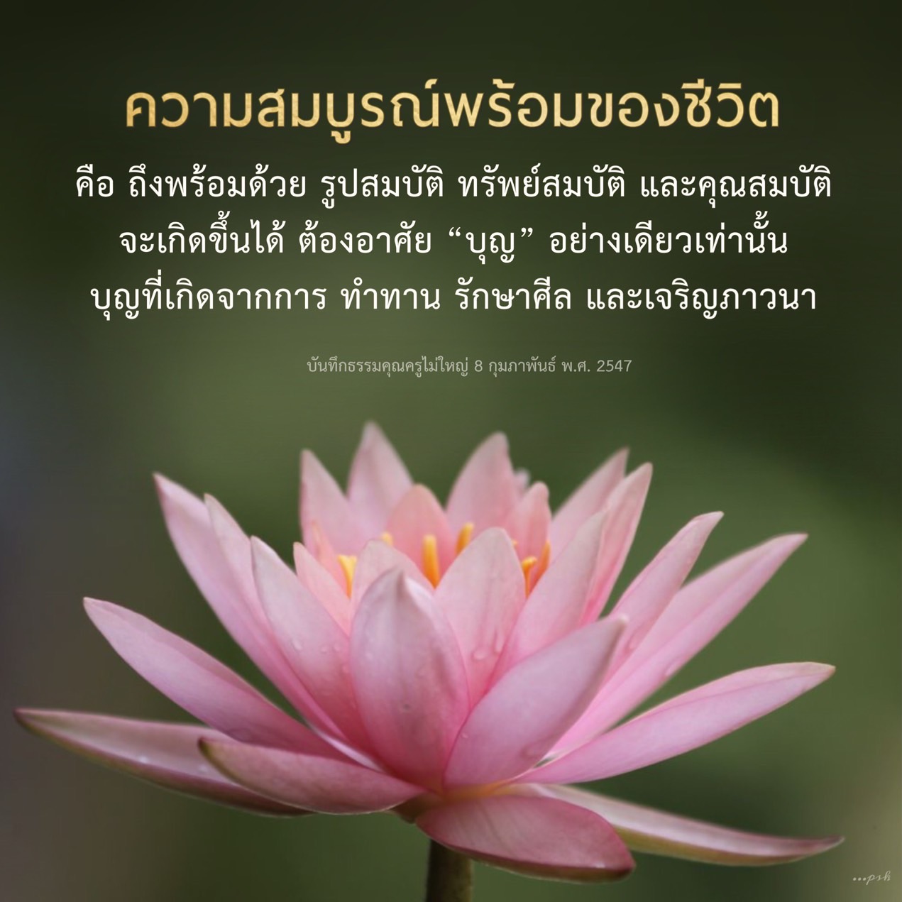 สำรวจความสำคัญของบุญในการสร้างความสมบูรณ์พร้อมของชีวิต ซึ่งรวมถึงรูปสมบัติ ทรัพย์สมบัติ และคุณสมบัติ ผ่านการทำทาน รักษาศีล และเจริญภาวนา เพื่อให้ชีวิตมีความสุขและเติมเต็ม.