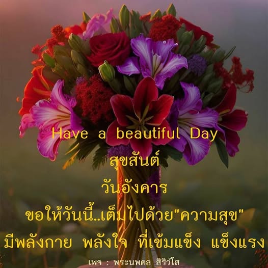 ขอให้ทุกคนมีสุขสันต์ในวันอังคารนี้ เต็มไปด้วยความสุขและพลังใจที่เข้มแข็งจากเพจ พระนพดล สิริวํโส พร้อมสร้างแรงบันดาลใจให้ทุกคนมีพลังในการใช้ชีวิต