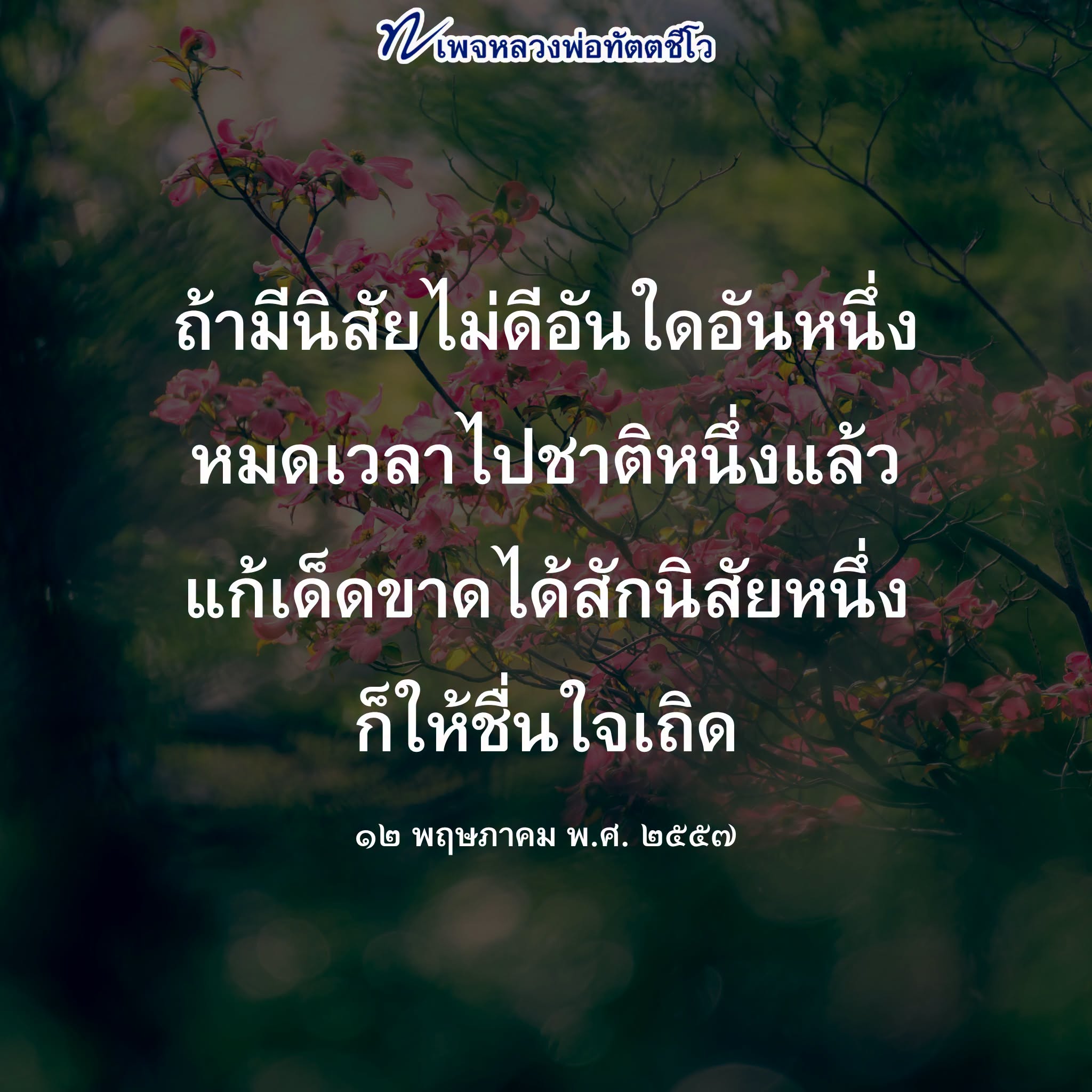 หลวงพ่อทัตตชิโอ: การแก้ไขนิสัยไม่ดีเพื่อชีวิตที่ดีขึ้น